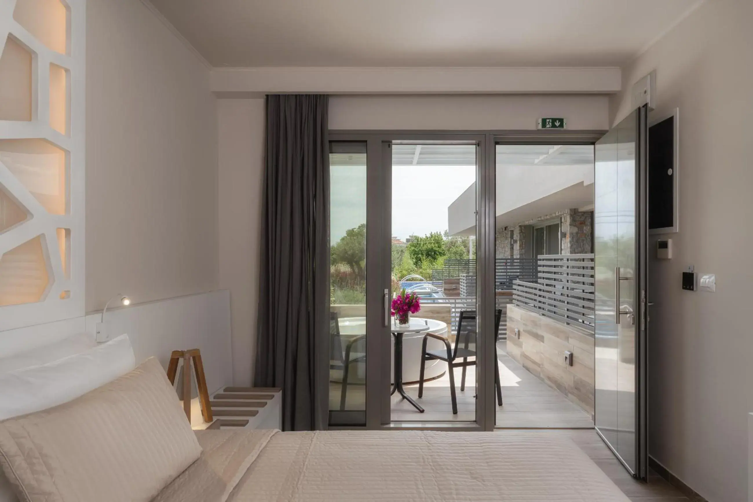 Deluxe Double with Outdoor Hot Tub Inland View or Garden View in KB Ammos Deluxe Double with Outdoor Hot Tub Inland View or Garden View in KB Ammos