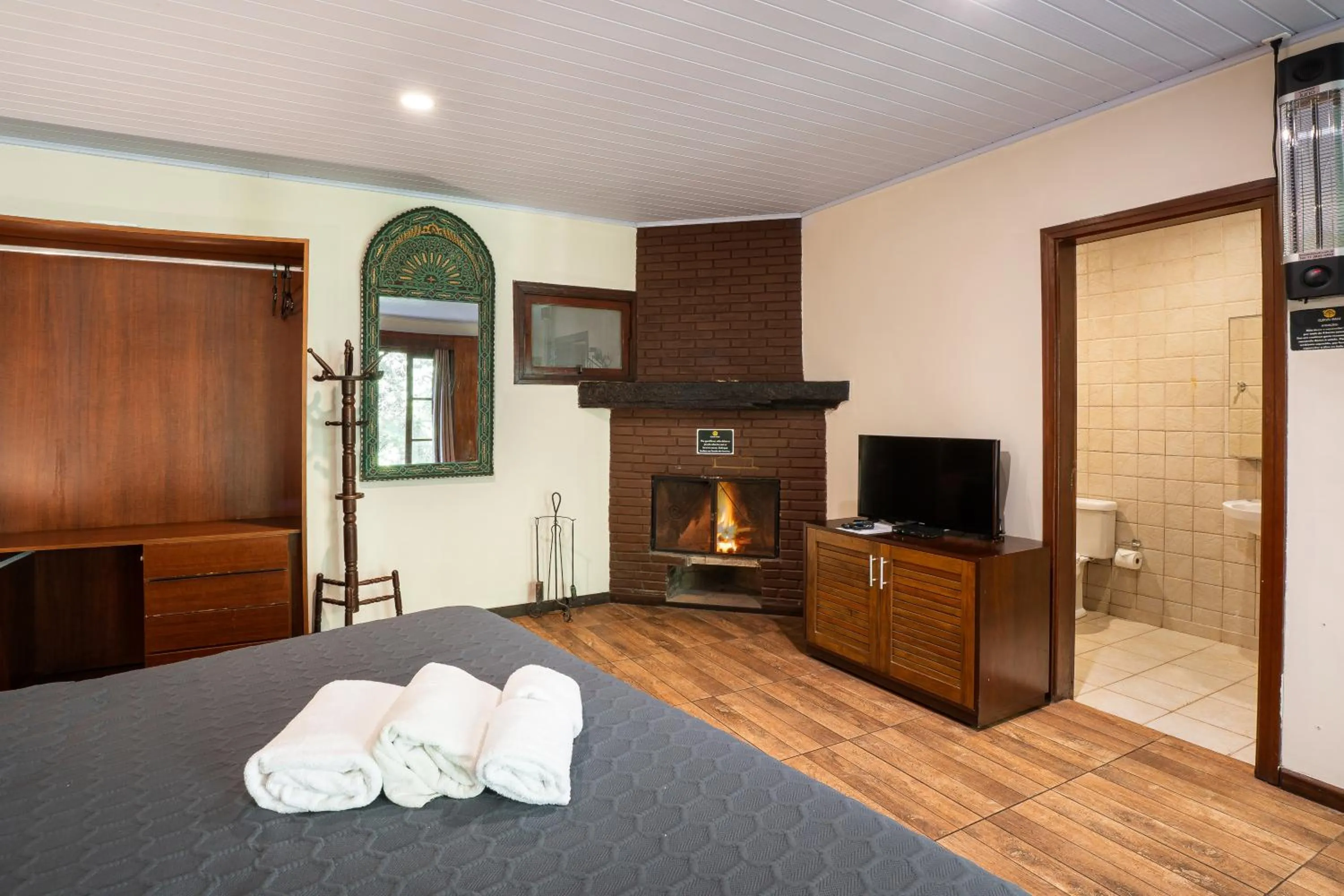 Bed in Surya-Pan Refúgio Hotel - Super Pet Friendly