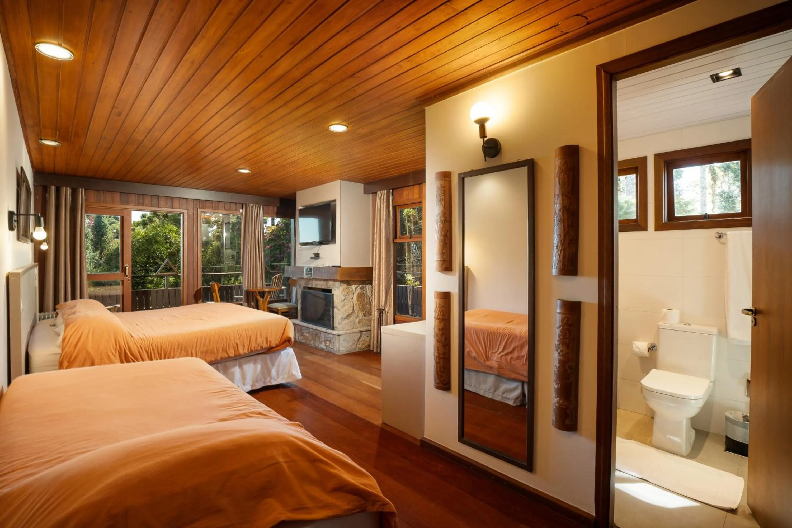 Bed in Surya-Pan Refúgio Hotel - Super Pet Friendly