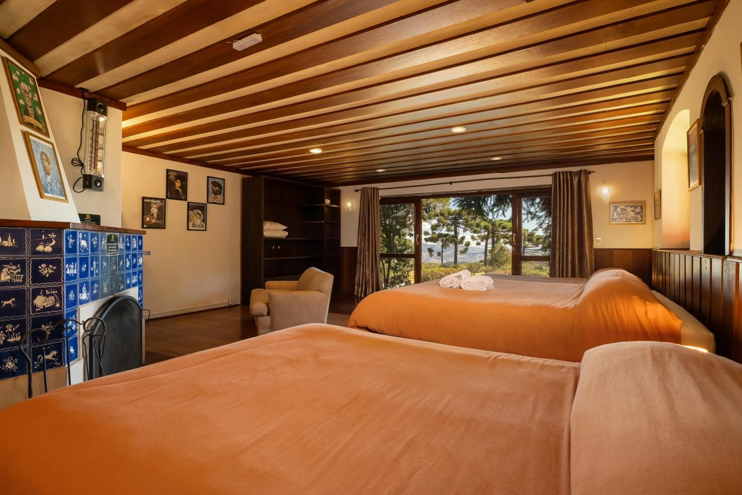 Bed in Surya-Pan Refúgio Hotel - Super Pet Friendly