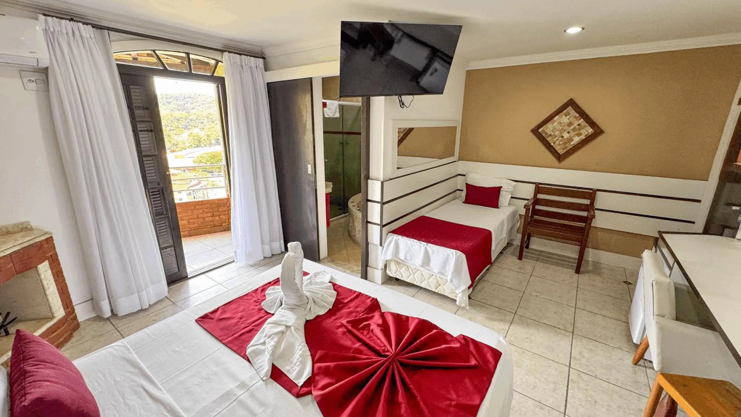 Bed in Hotel do Papai Noel