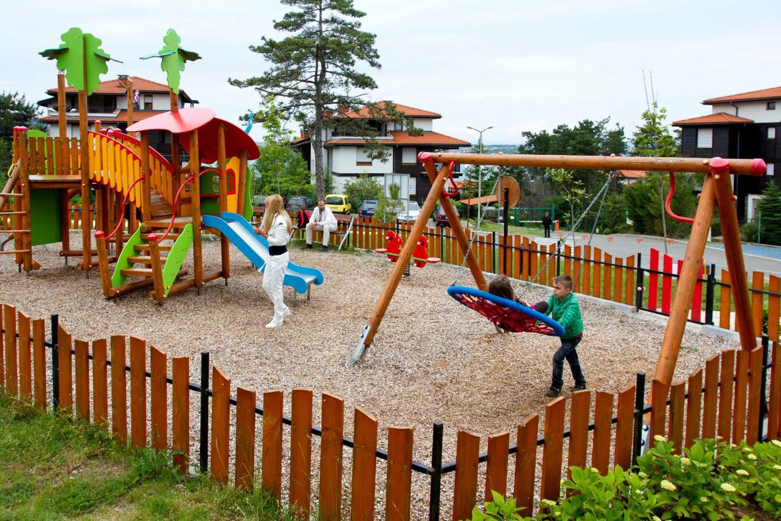 Children play ground in Santa Marina Holiday Village