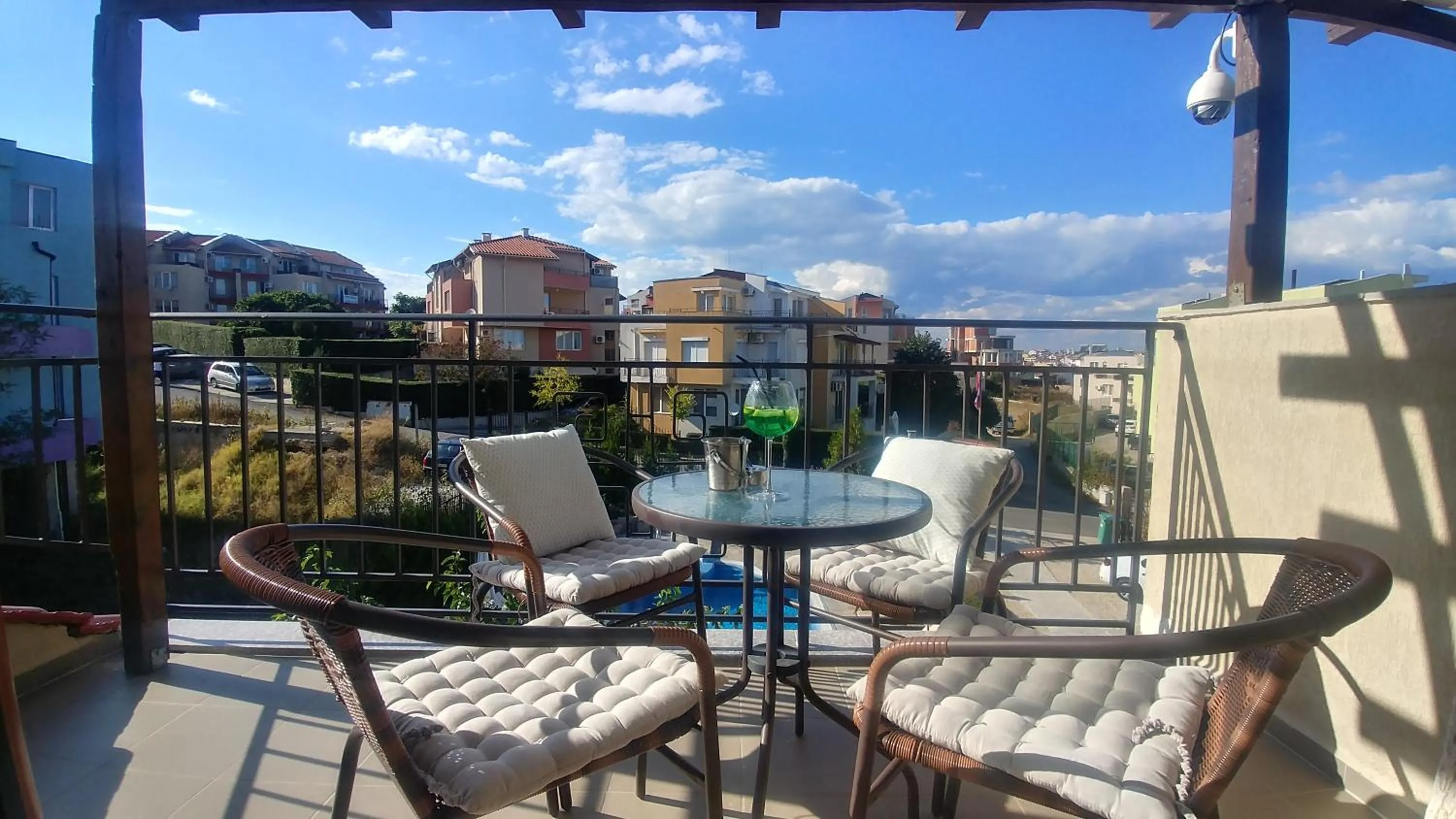 Balcony/Terrace in Family Hotel Muses