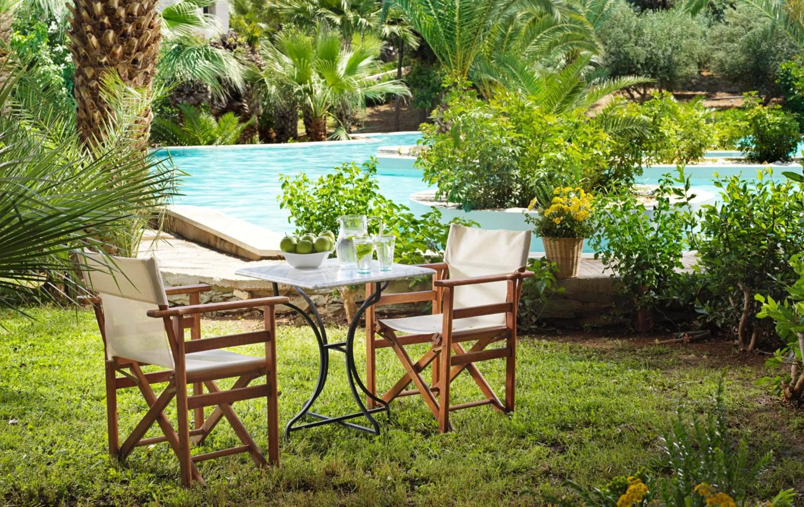 Pool view in Out Of The Blue Resort & Spa