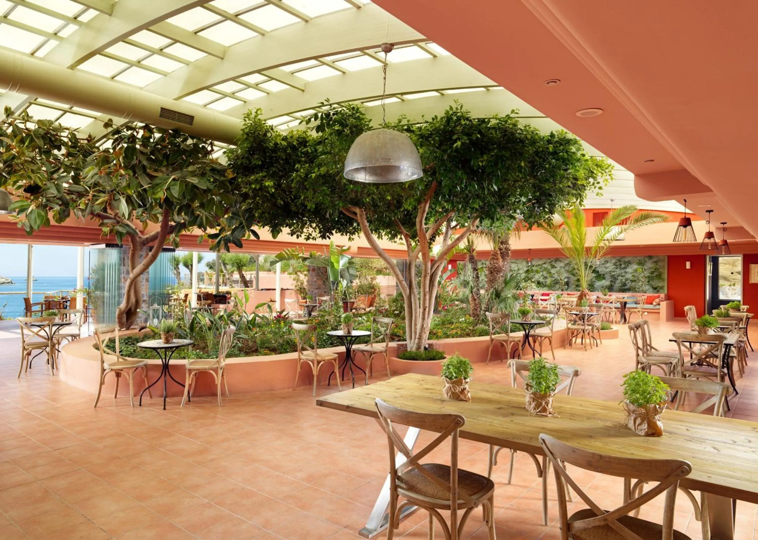 Restaurant/places to eat in Out Of The Blue Resort & Spa