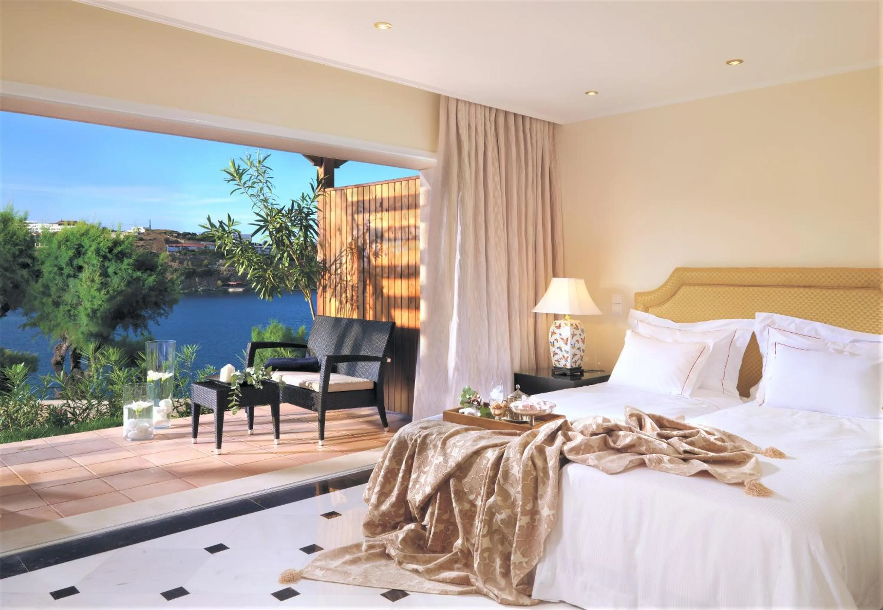 Bedroom, Bed in Out Of The Blue Resort & Spa