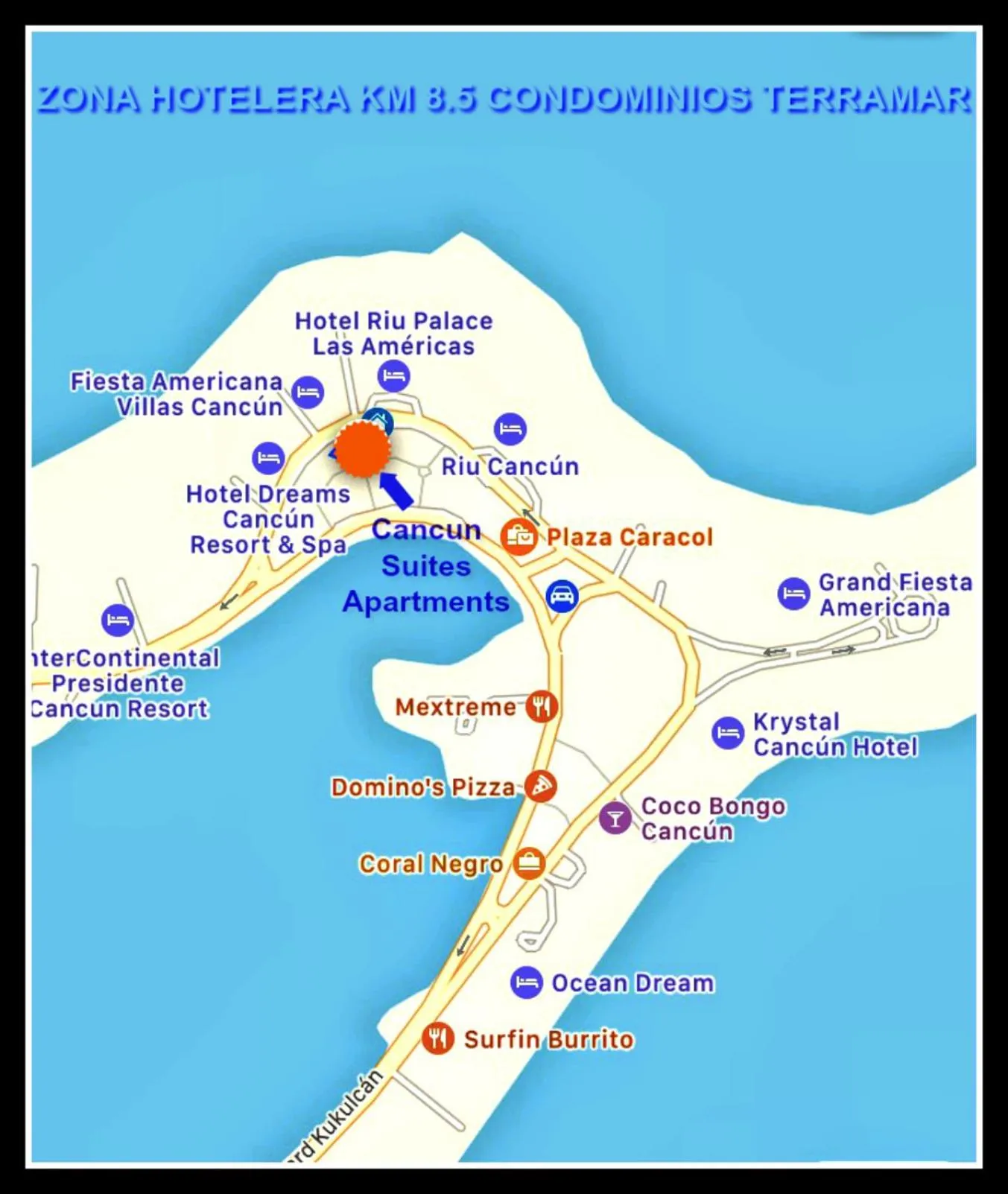 Neighbourhood in Cancún Suites Apartments - Hotel Zone