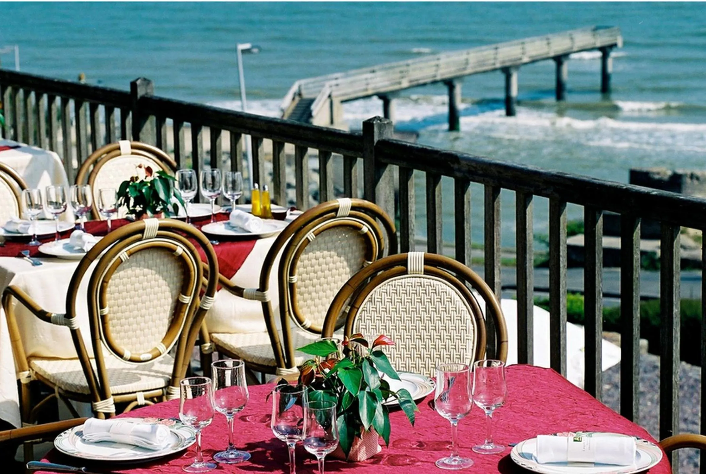 Balcony/Terrace in Logis Hotel Du Casino Restaurant Le Mathelia