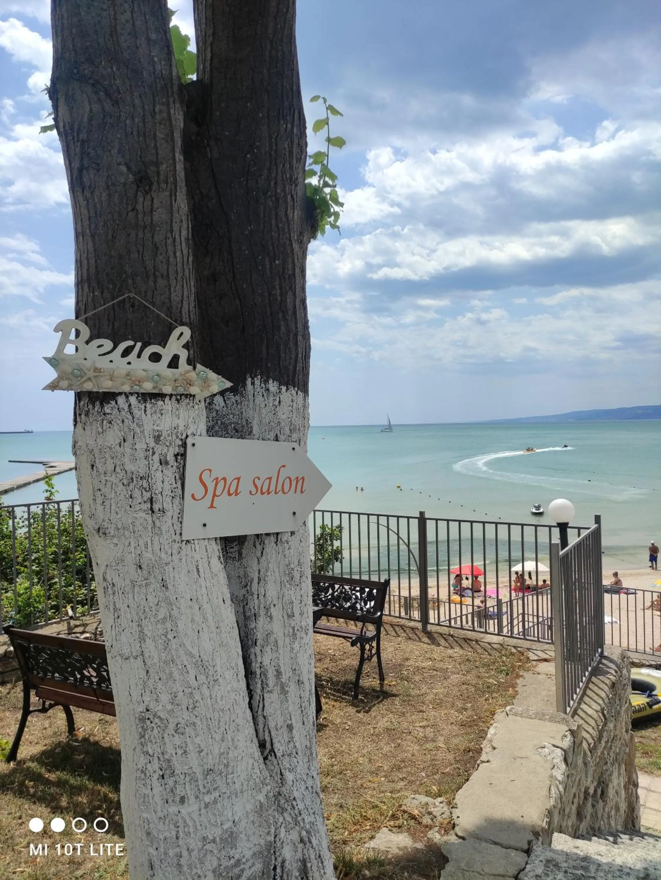 Beach in Helios Hotel