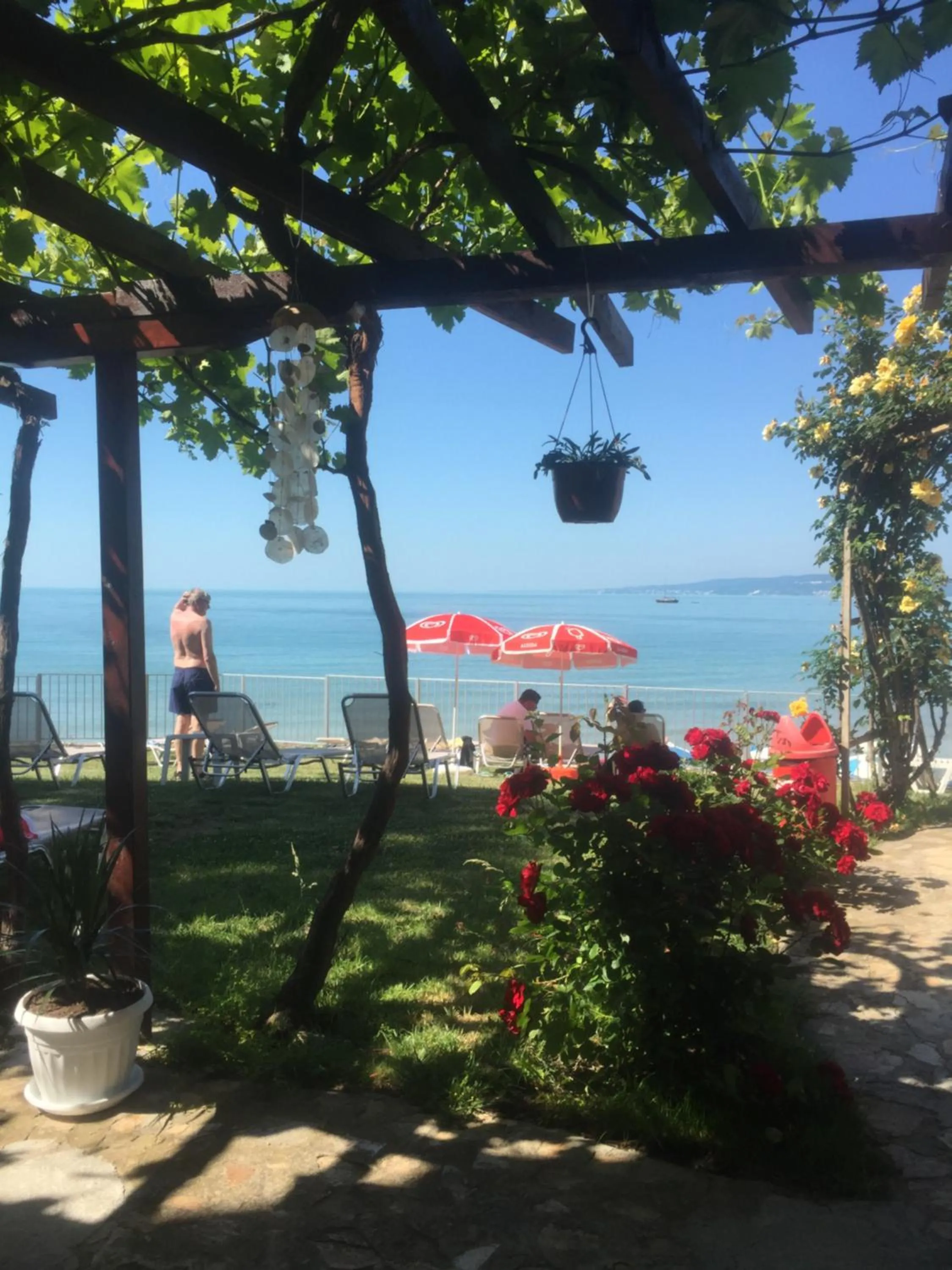 Patio in Helios Hotel