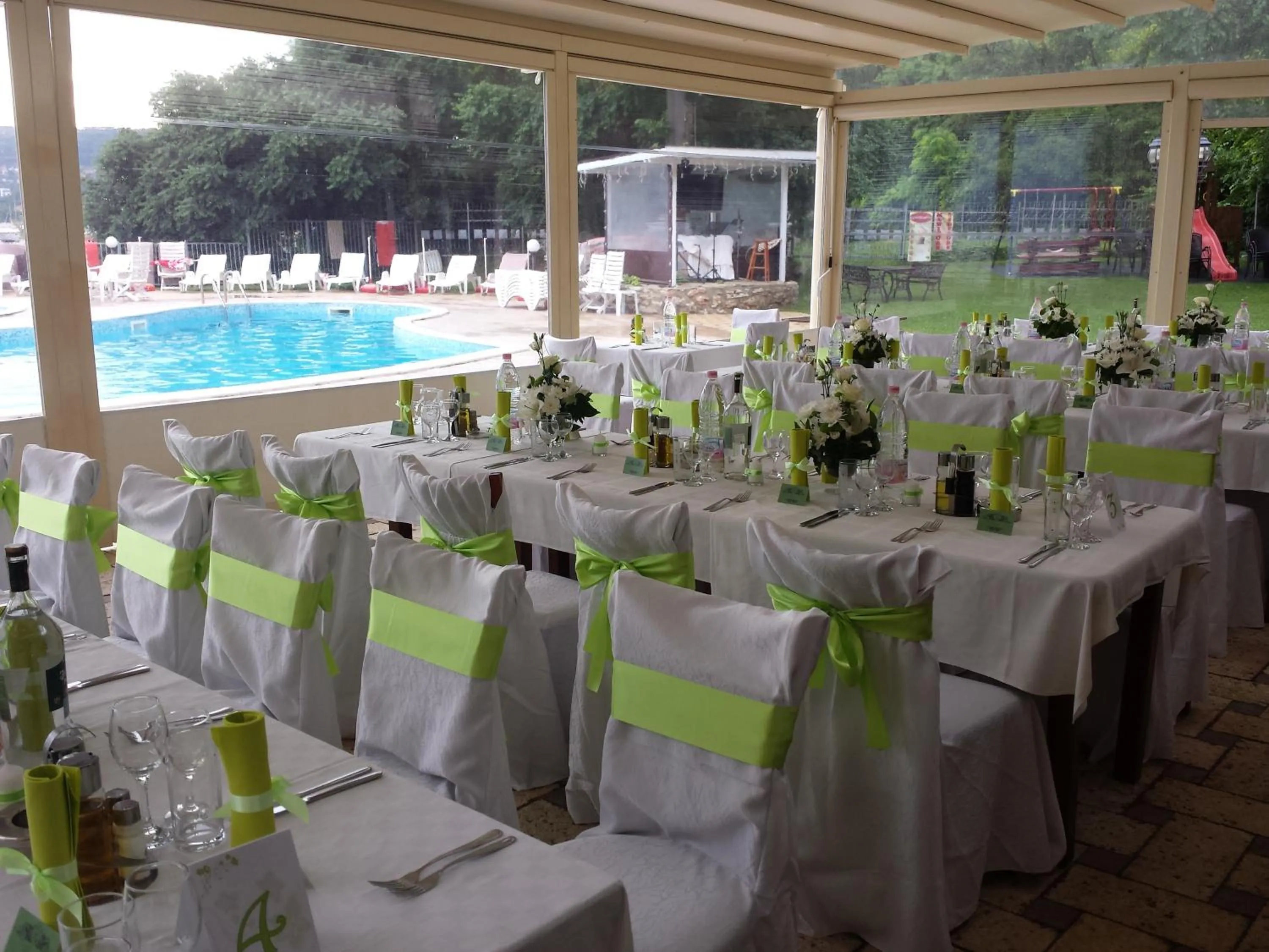 Patio in Helios Hotel