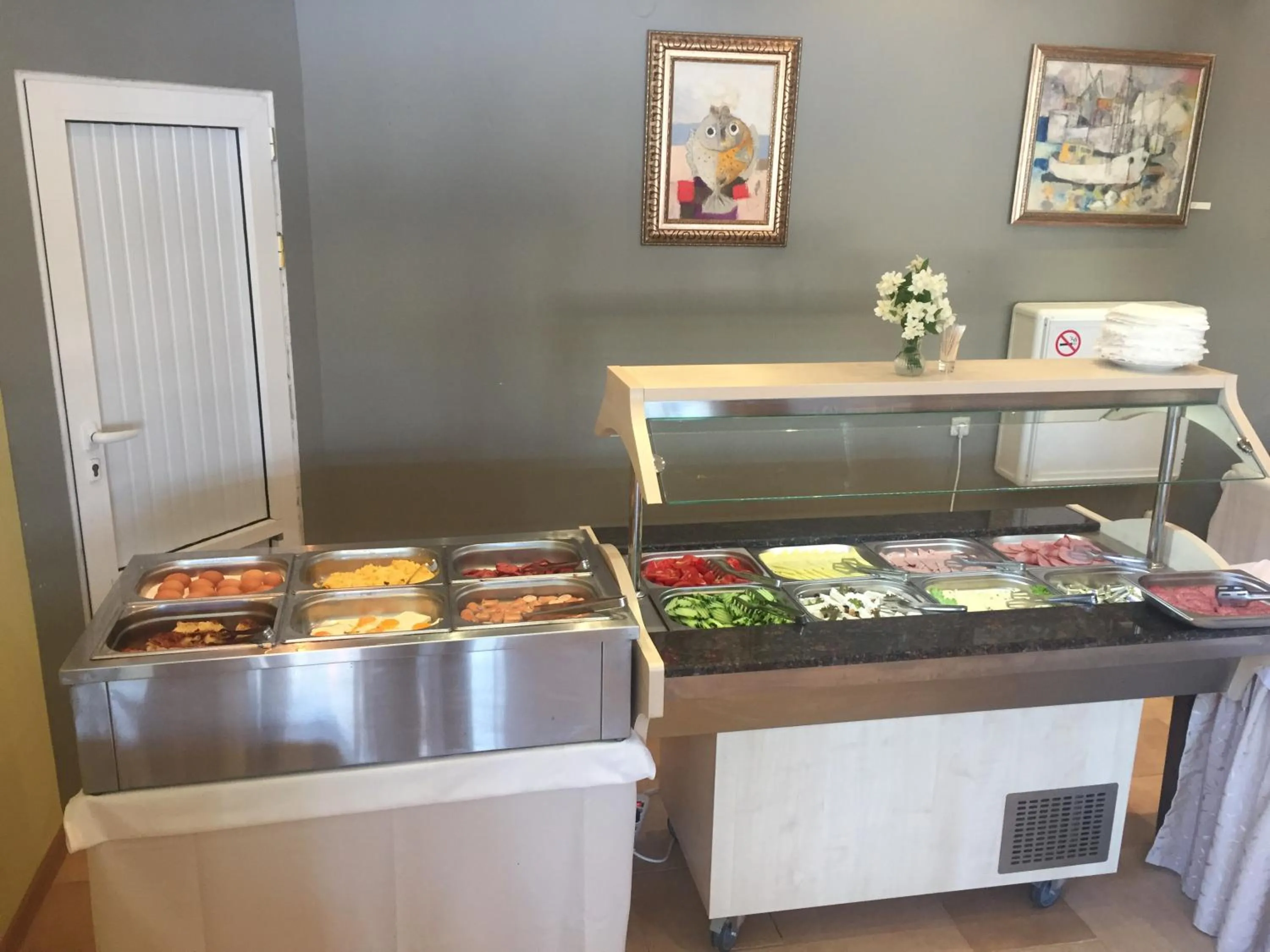 Buffet breakfast in Helios Hotel