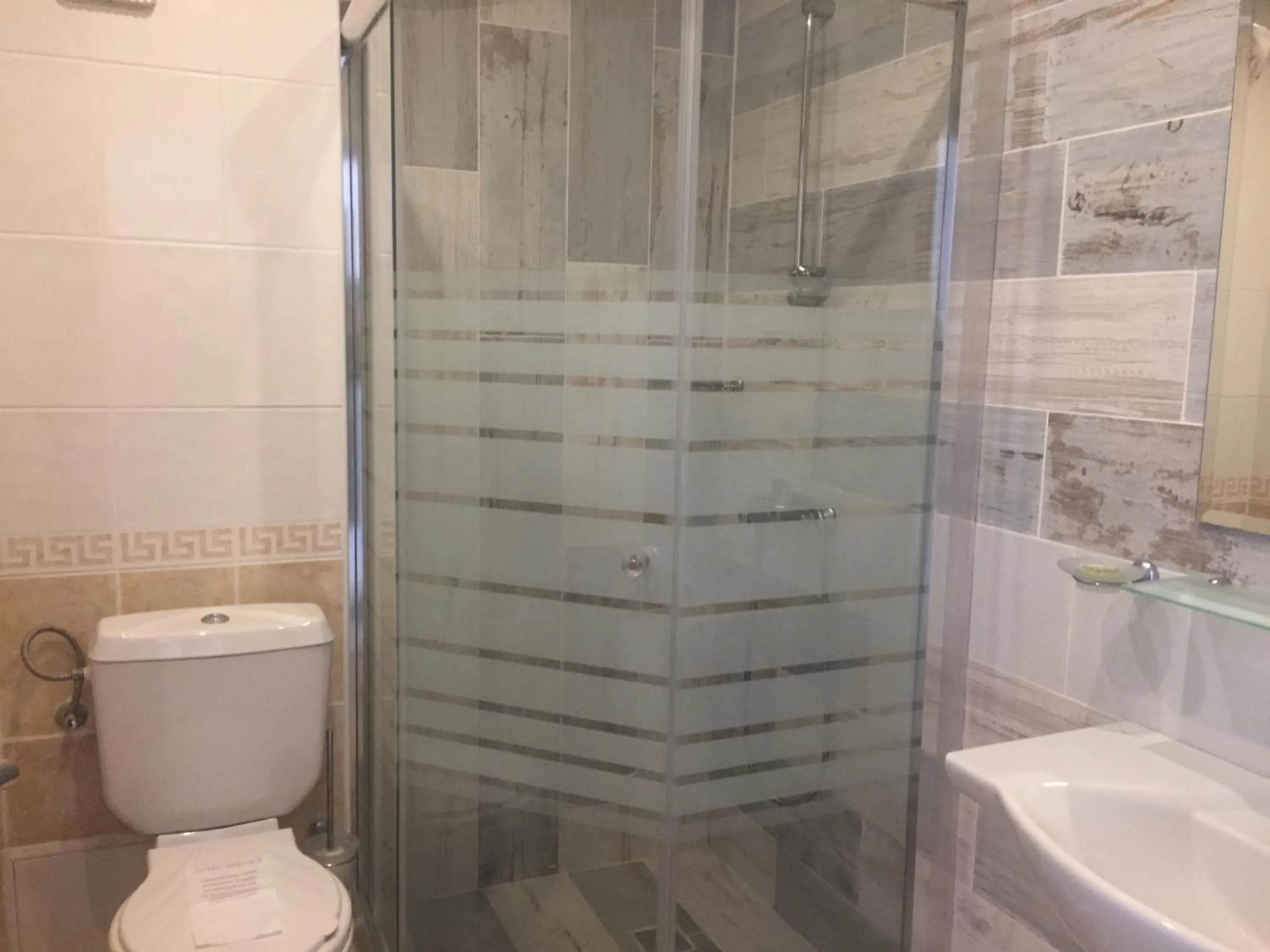 Shower in Helios Hotel