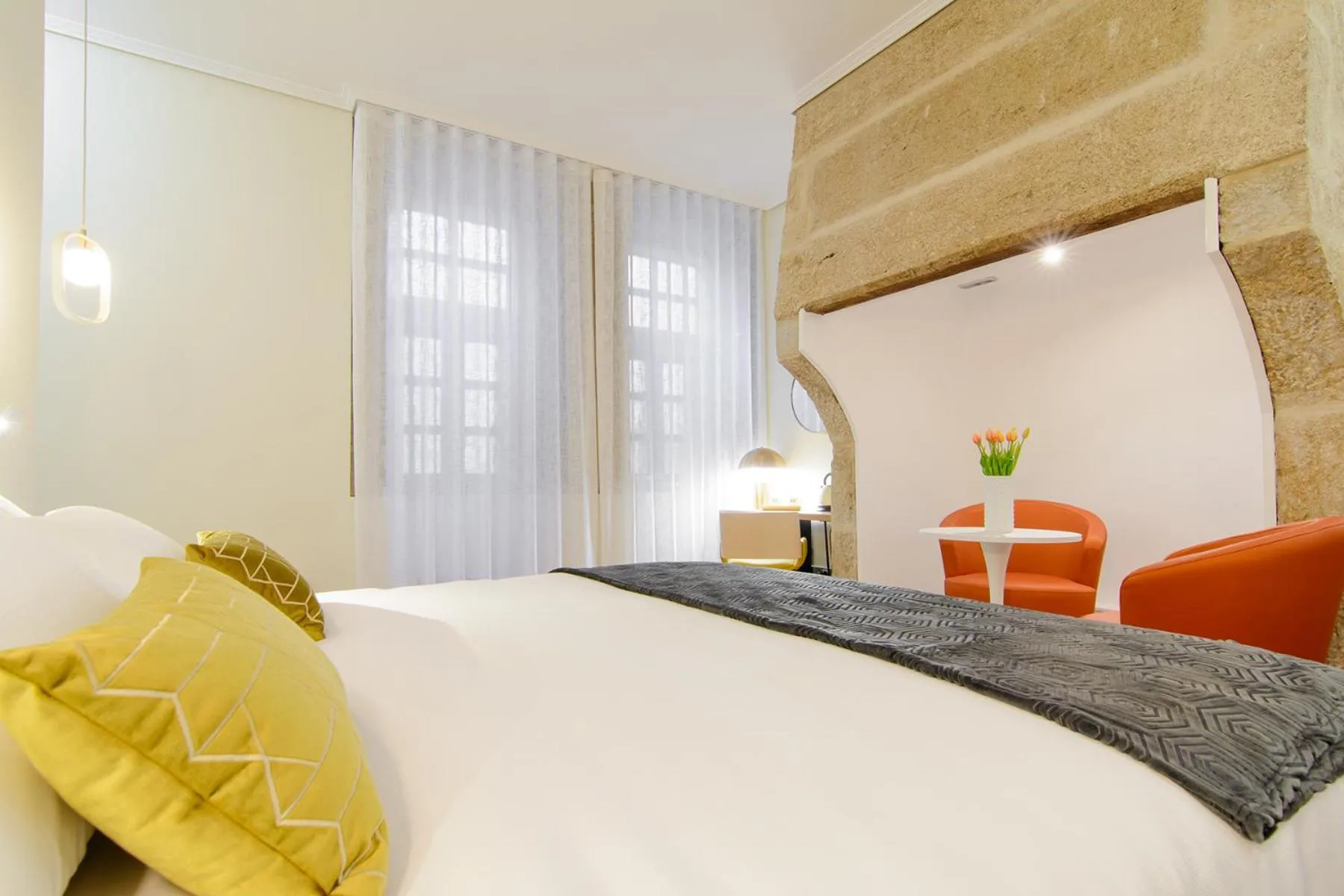 Bedroom, Bed in Pazo de Mendoza