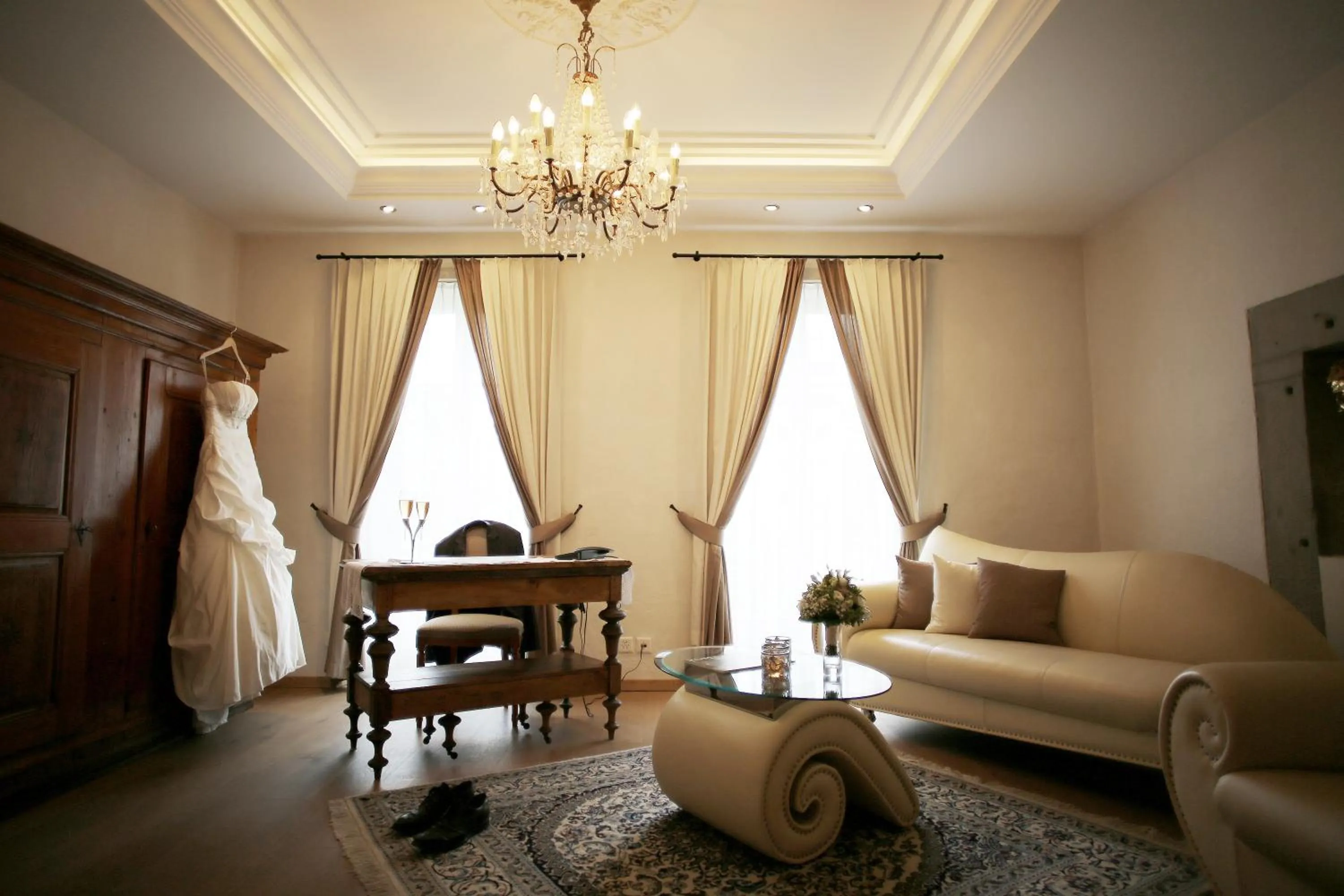 Bedroom in Romantik Hotel Landhaus Liebefeld