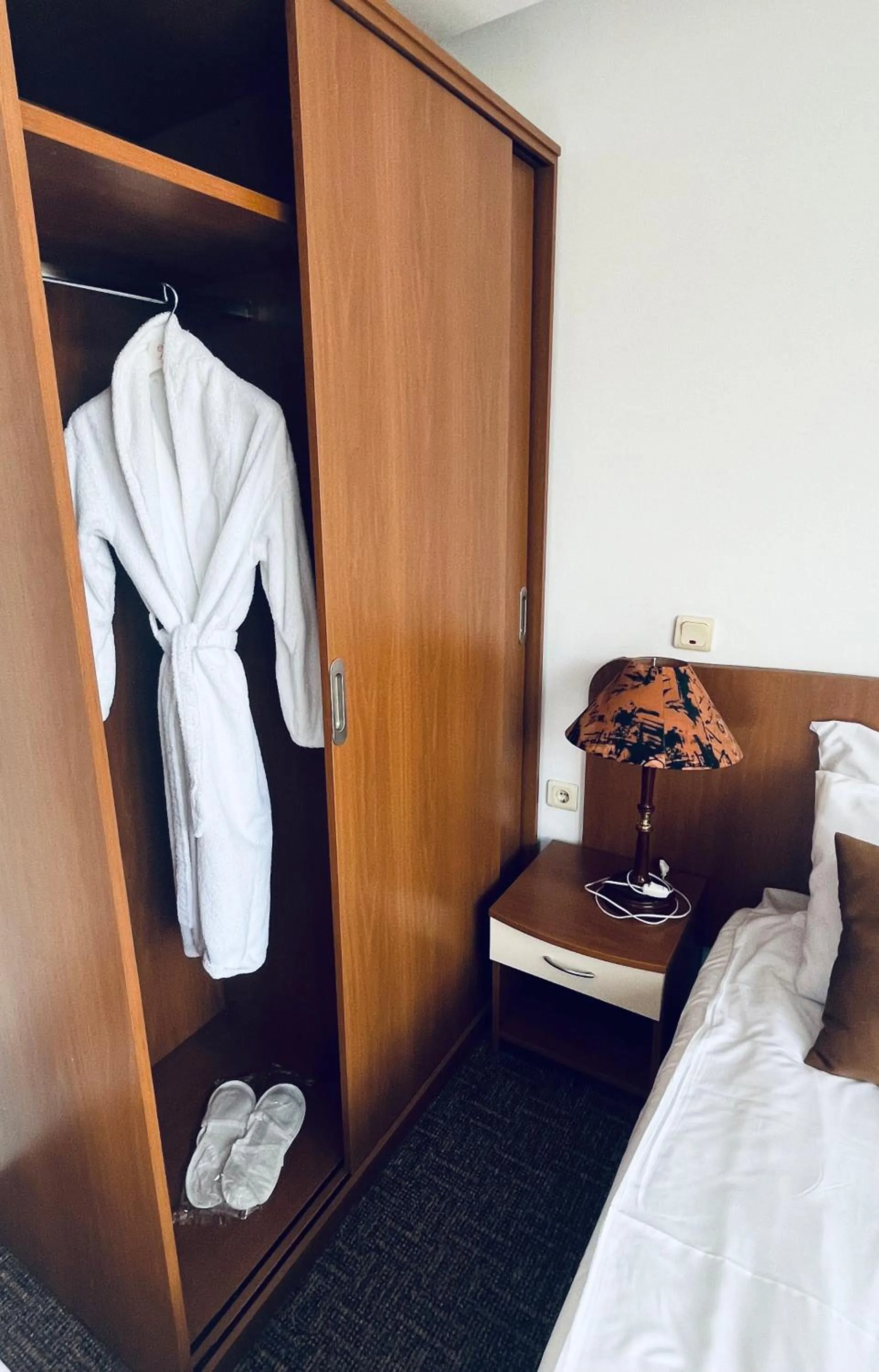 towels, Bed in Slavyanska Beseda Hotel