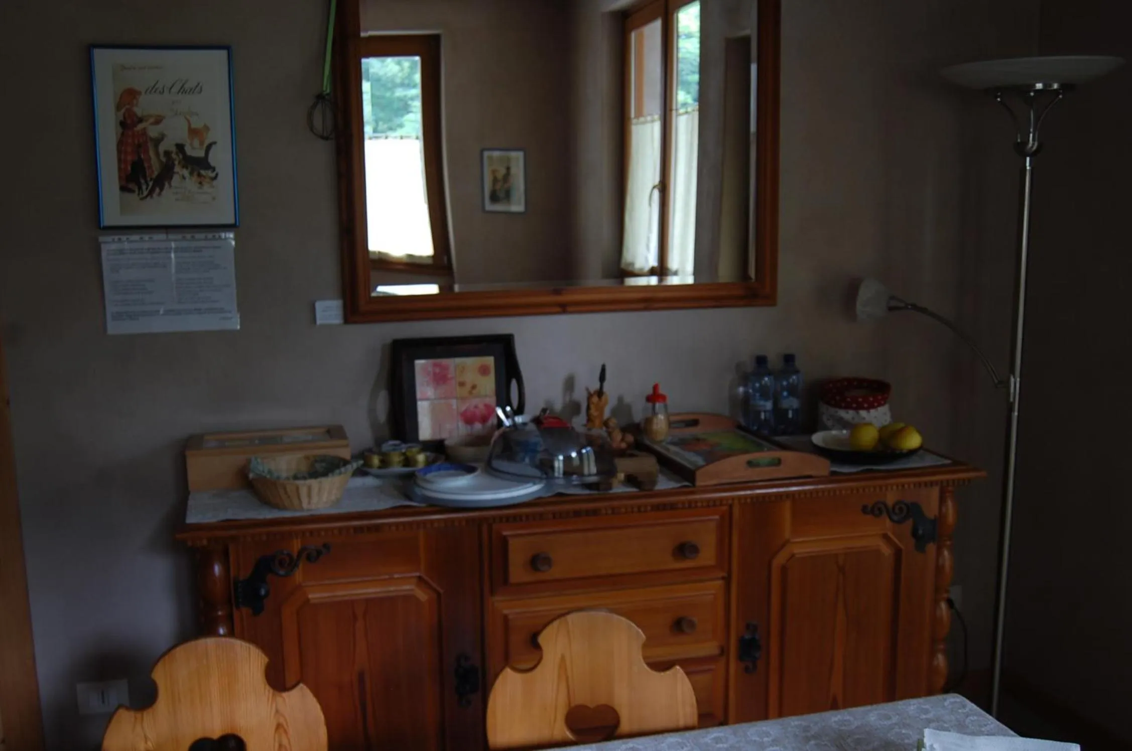 Communal kitchen in B&B Al Mulino