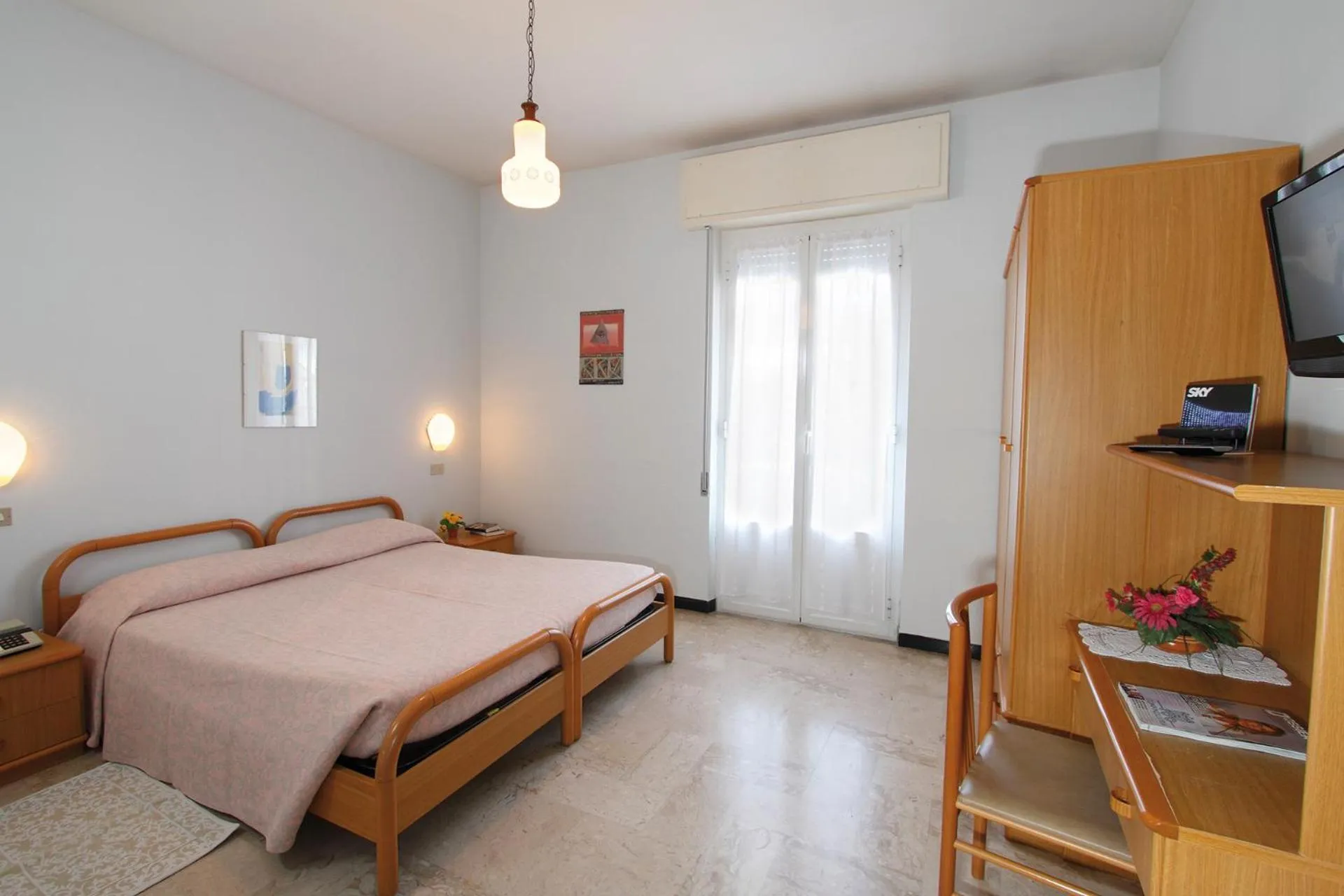 Bed in Hotel Mediterranée