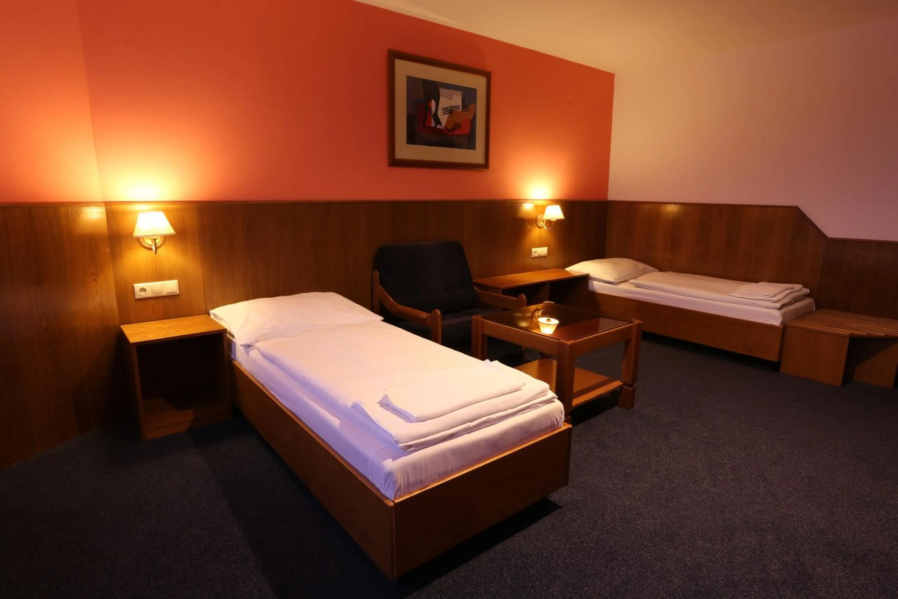 Bedroom, Bed in Hotel Hajčman