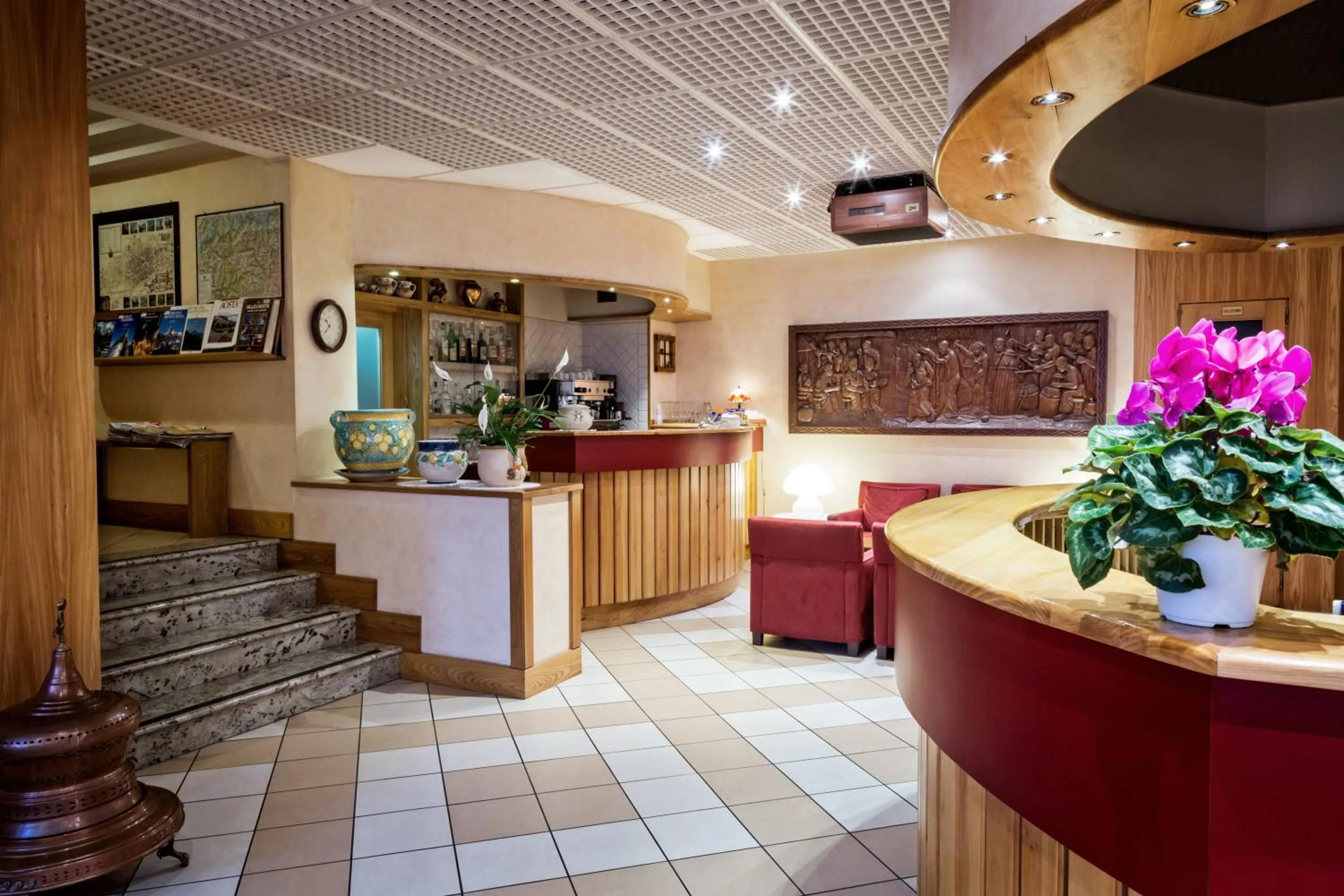 Lobby or reception in Hotel Roma