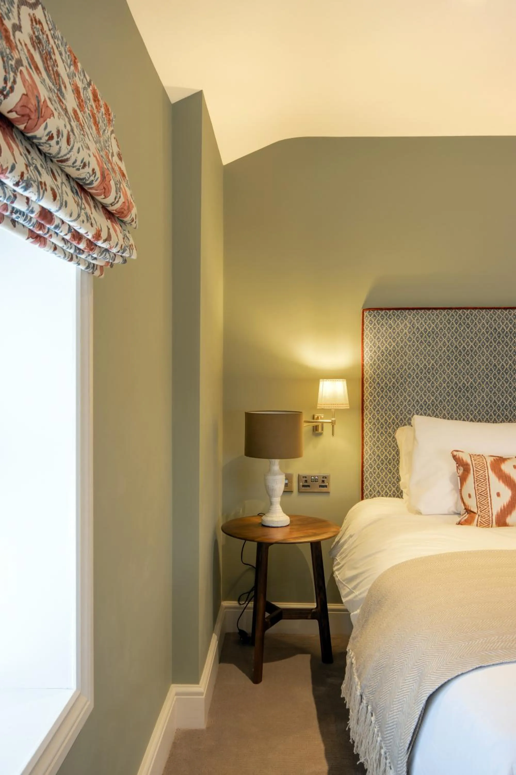 Bed in The Bell Hotel, Saxmundham