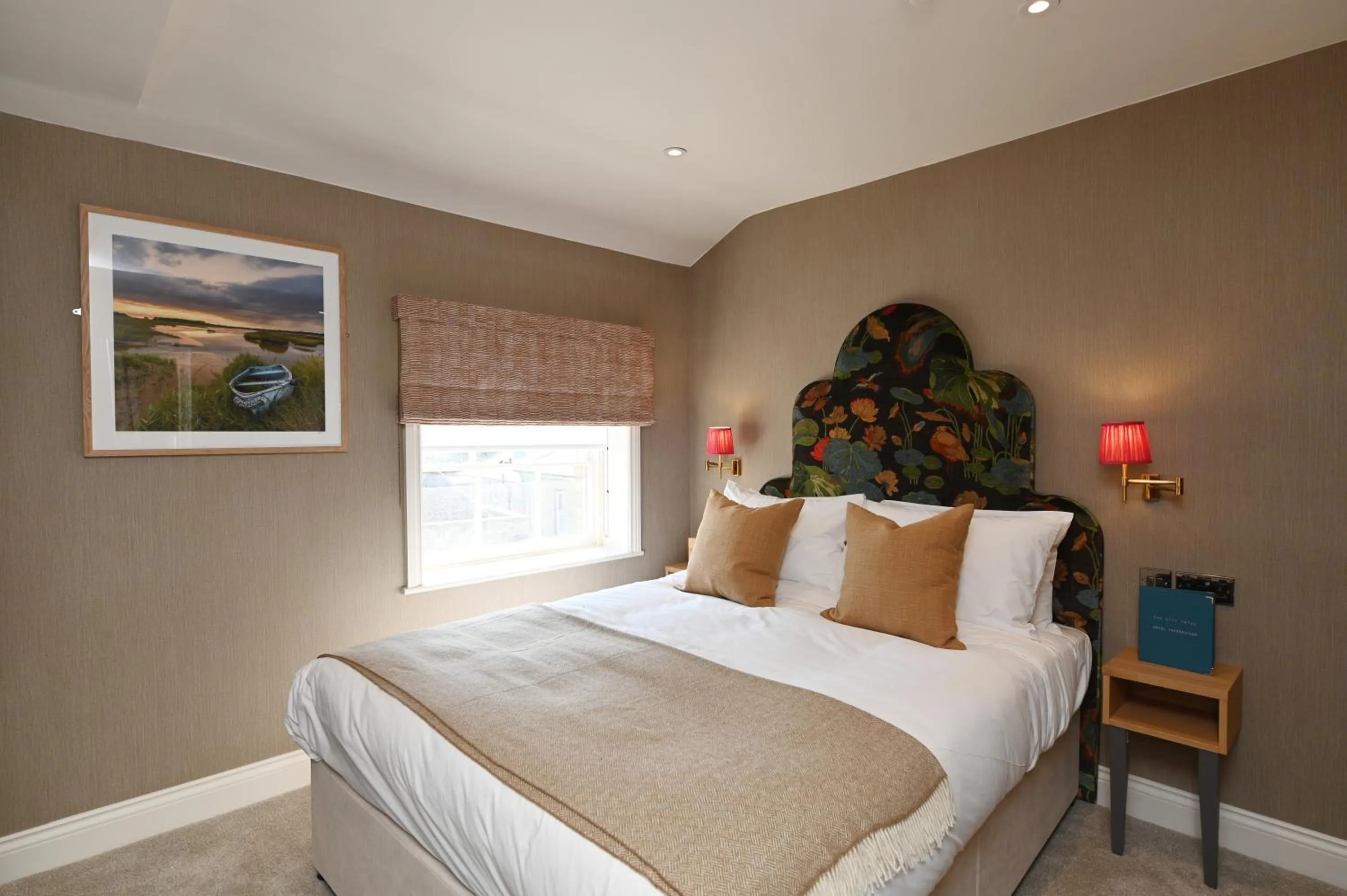 Bed in The Bell Hotel, Saxmundham