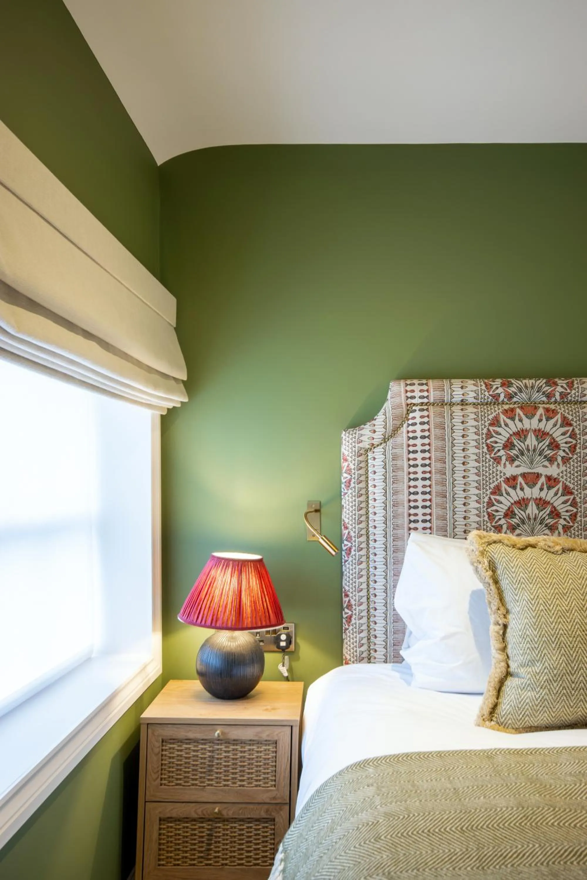 Bed in The Bell Hotel, Saxmundham