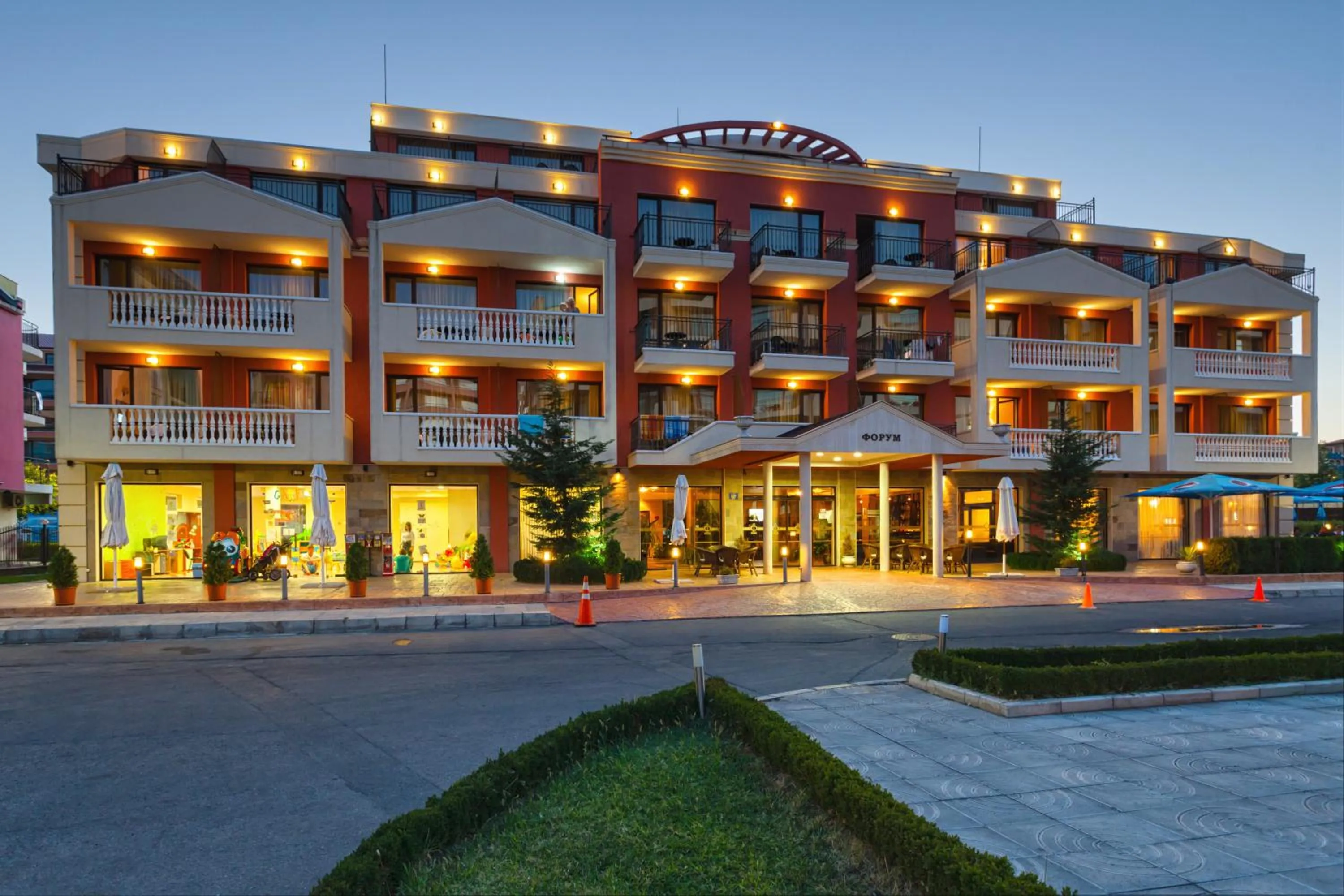 Facade/entrance in Sunny Beach Hotel Forum - All Inclusive