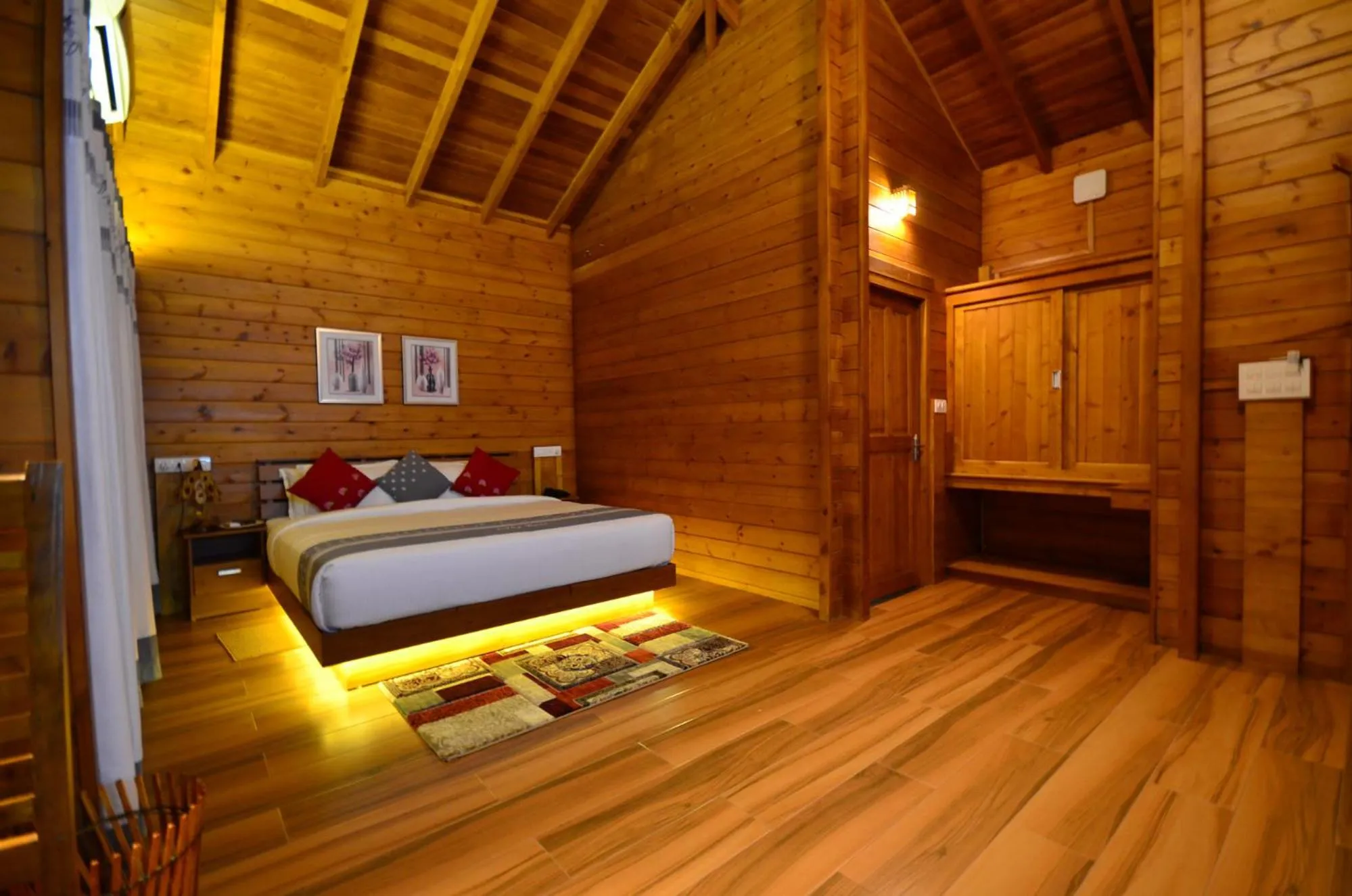 Bed in LakeRose Wayanad Resort