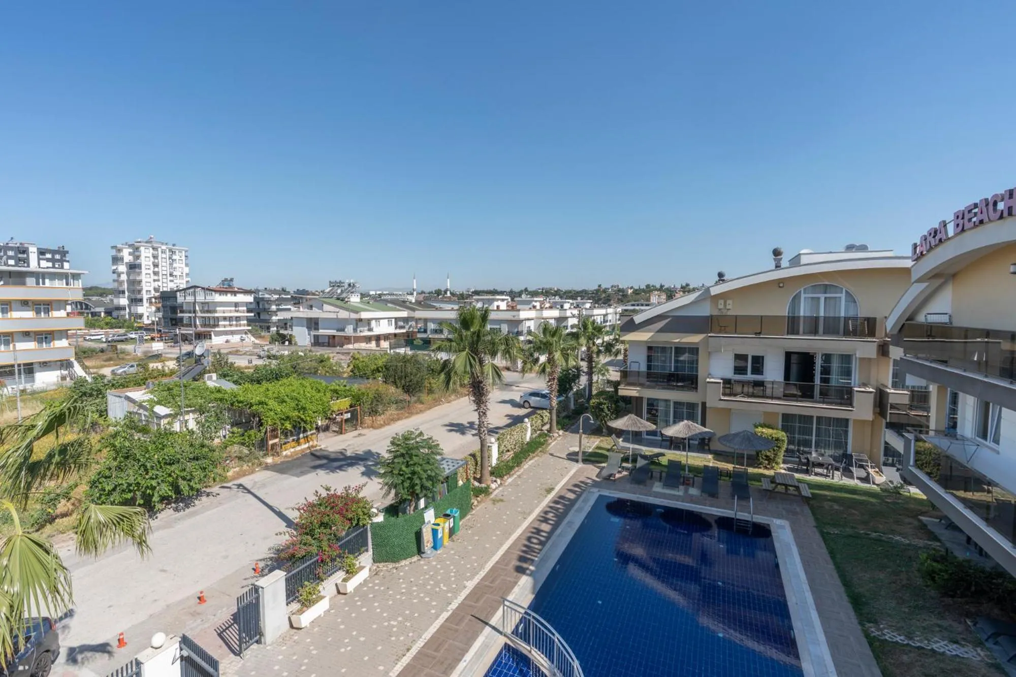 Pool view in Lara Beach Homes