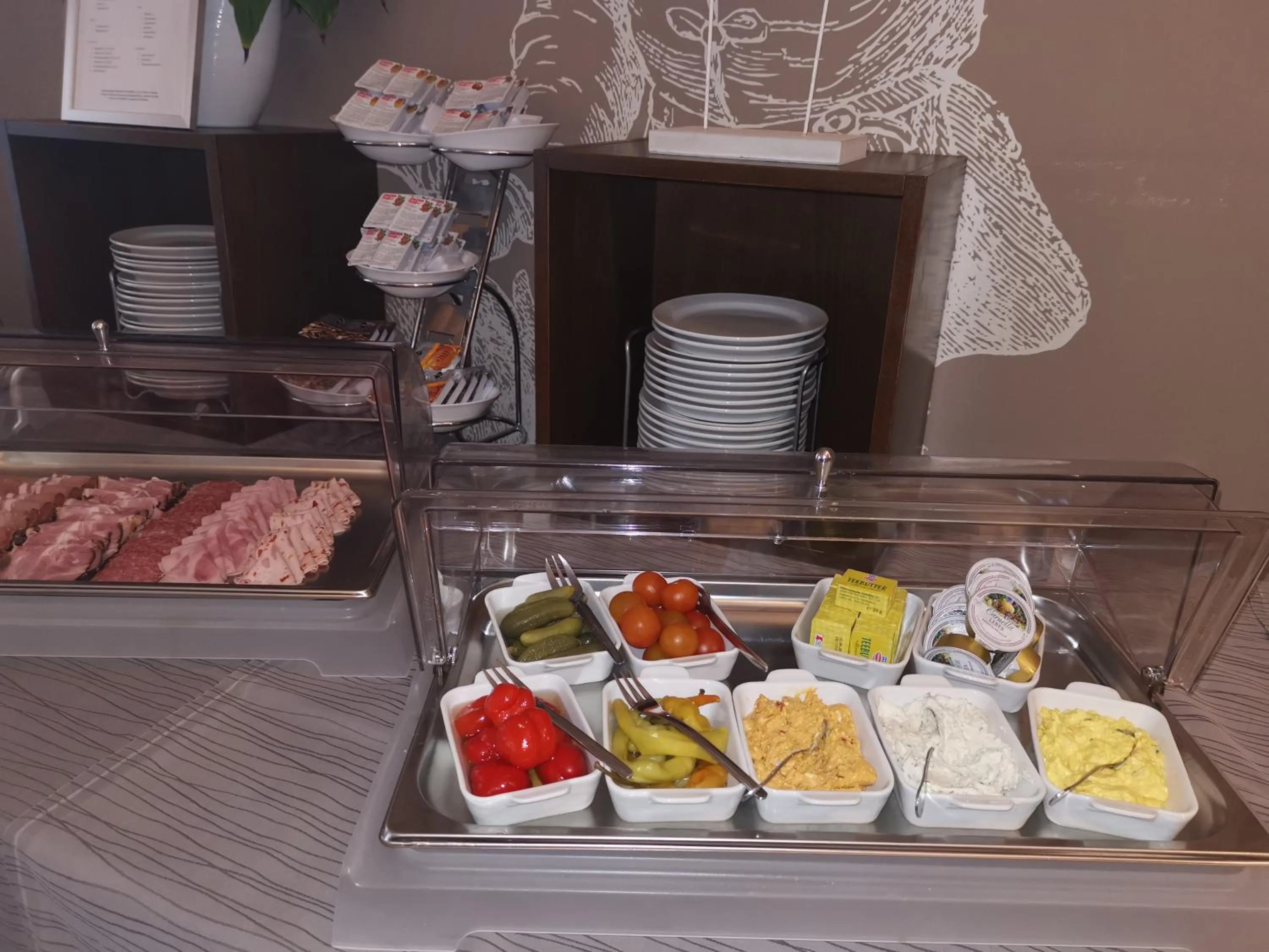 Buffet breakfast in Stadthotel Hauser Eck