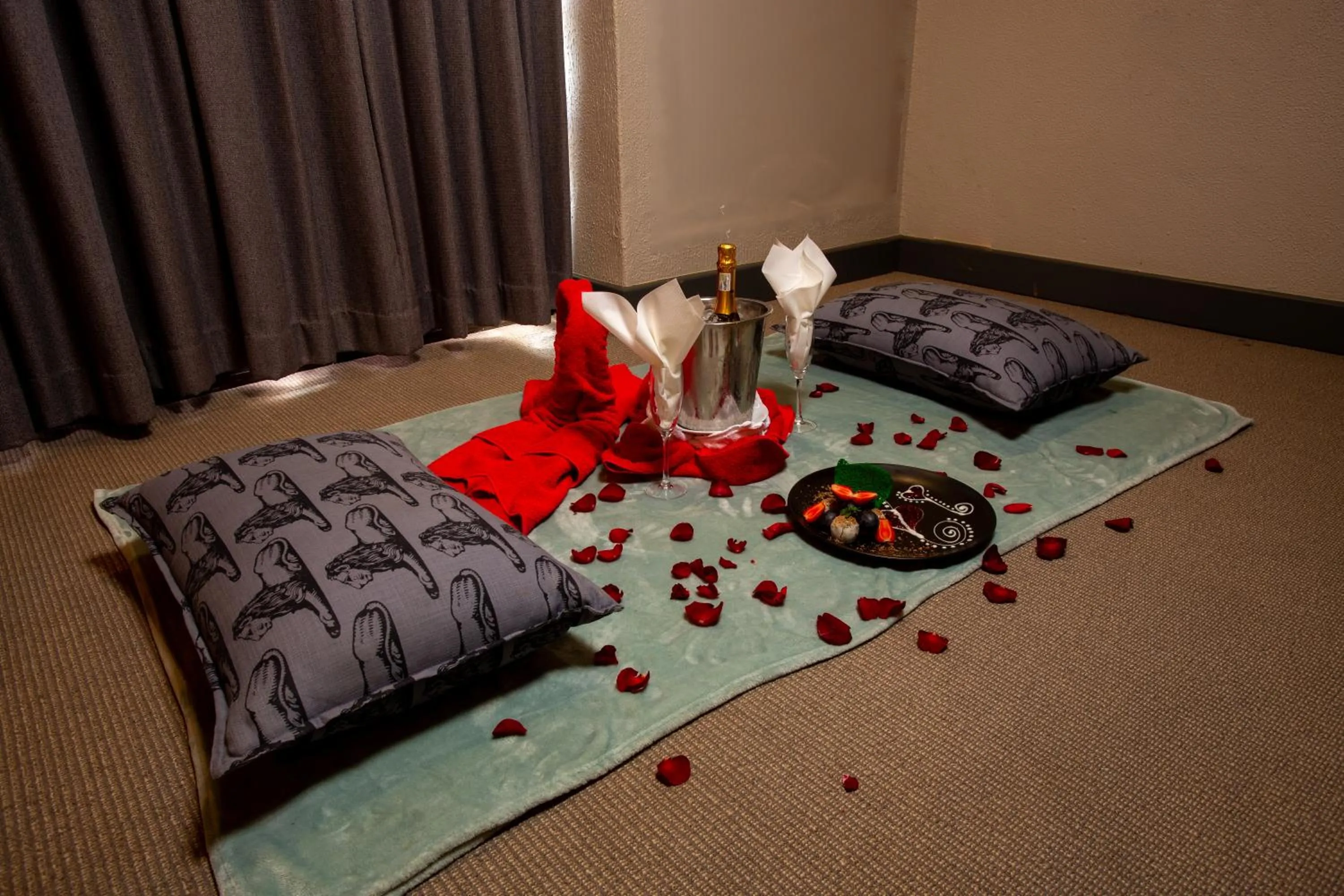 Decorative detail, Bed in 26° South Bush Boho Hotel