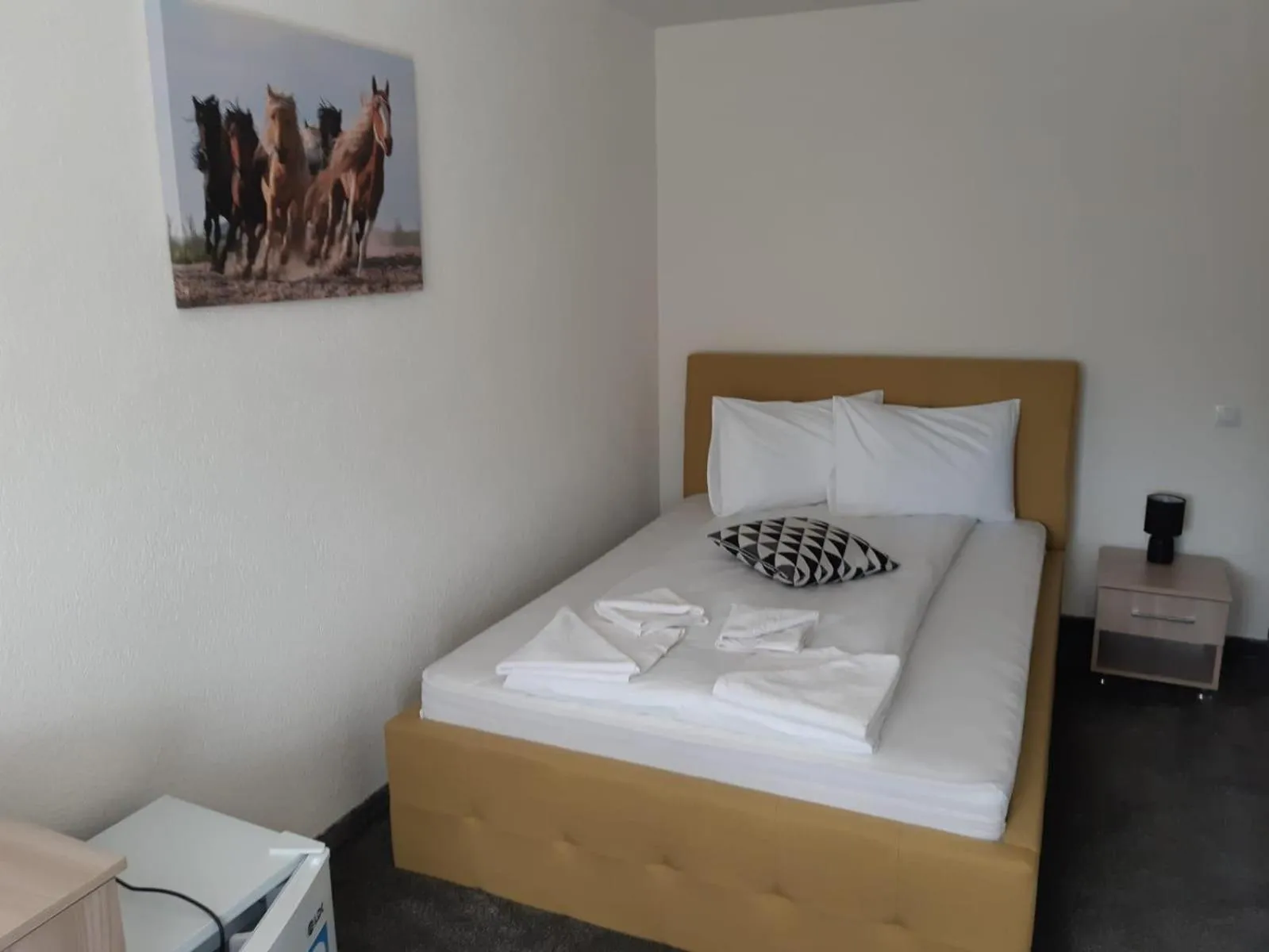 Bed in Pensiunea La Gagea