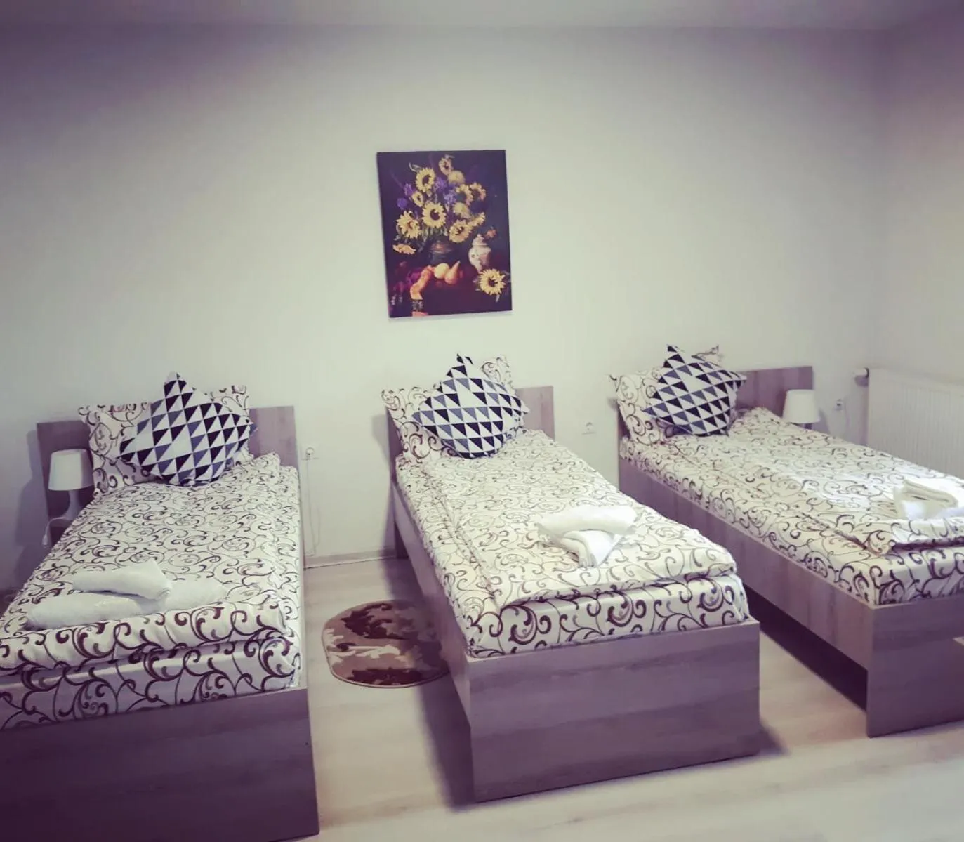 Bed in Pensiunea La Gagea