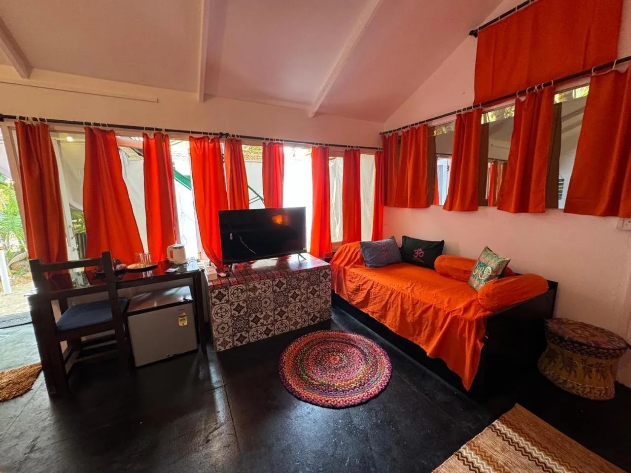 Bed in Art Resort Goa