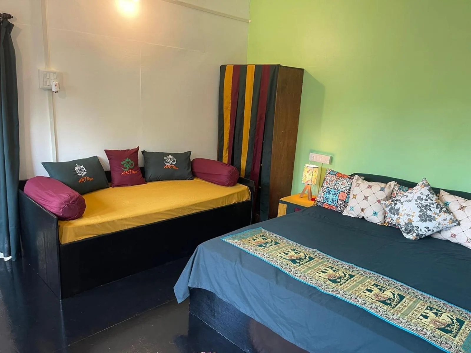 Bed in Art Resort Goa