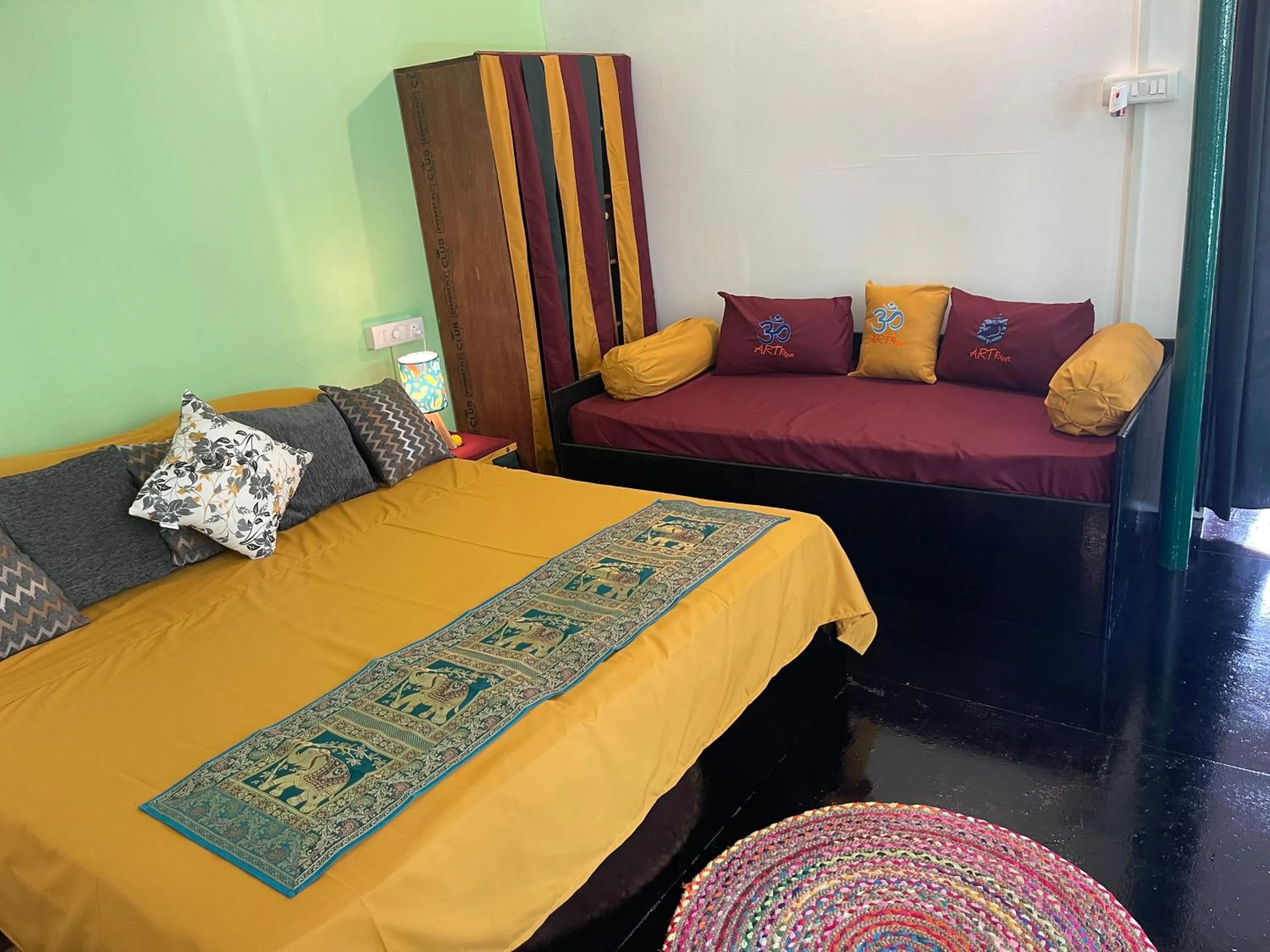 Bed in Art Resort Goa