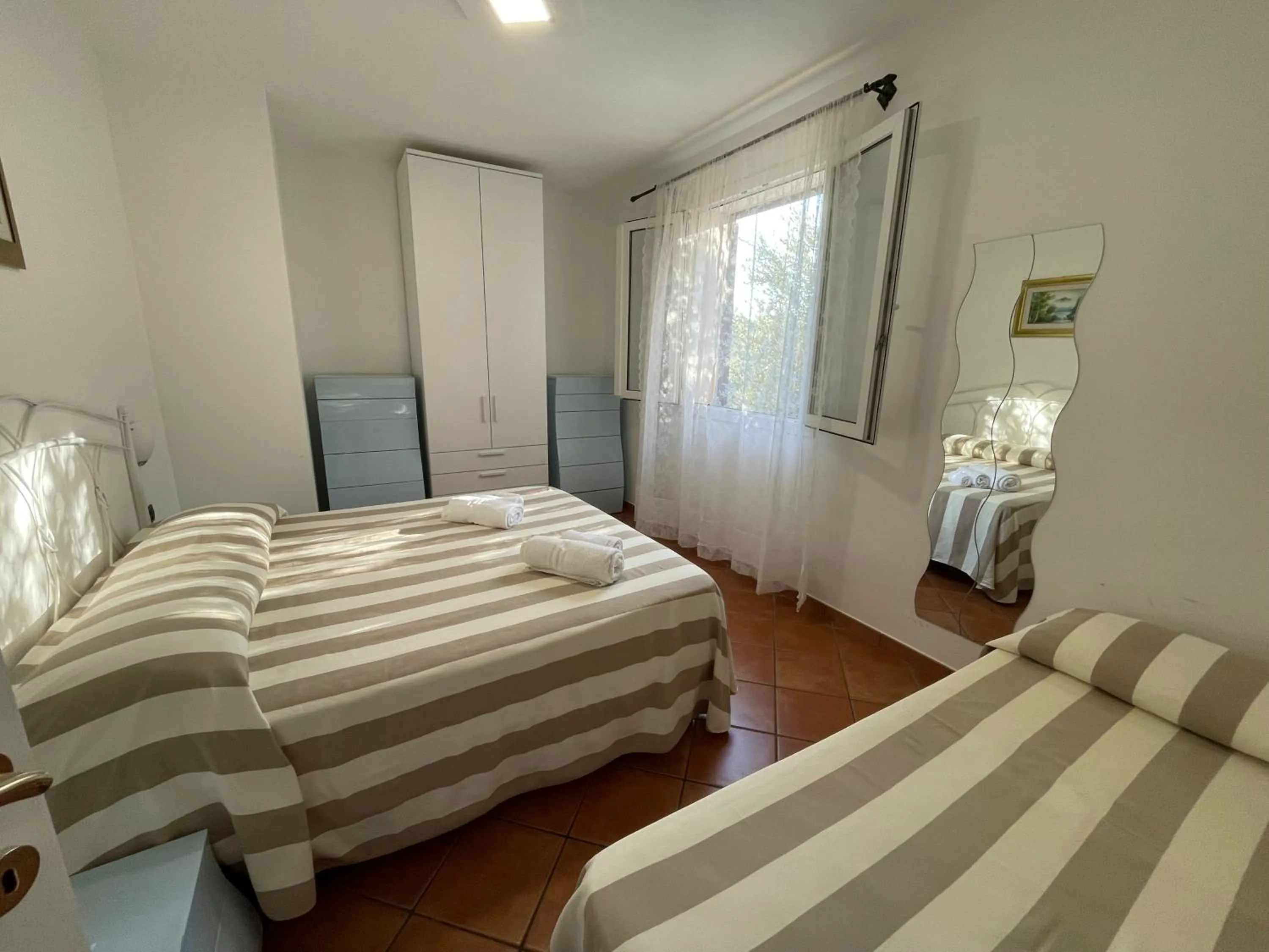 fireplace, Bed in Residence Villa Andrea