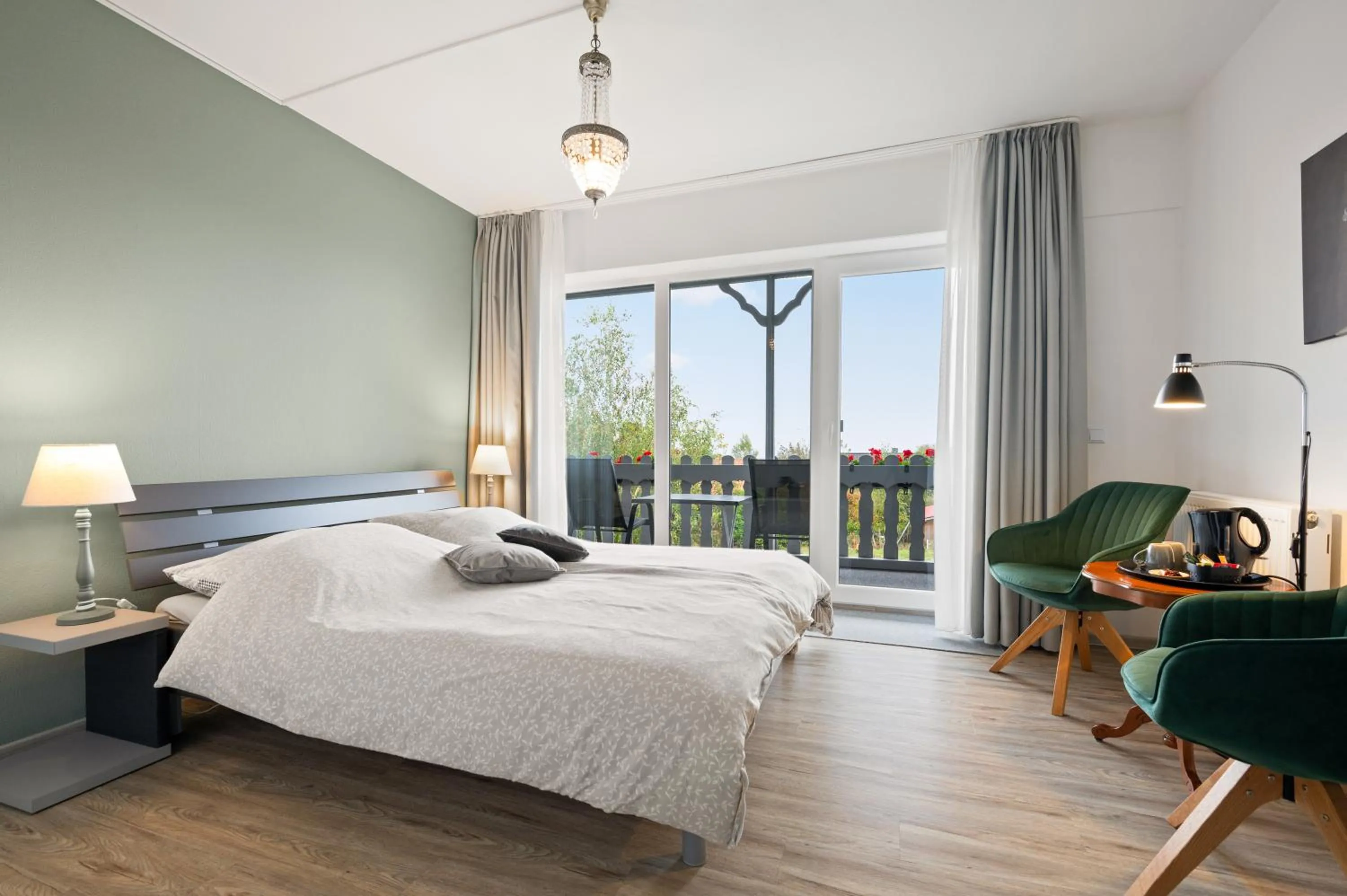 Bedroom, Bed in Gästehaus Hoxel