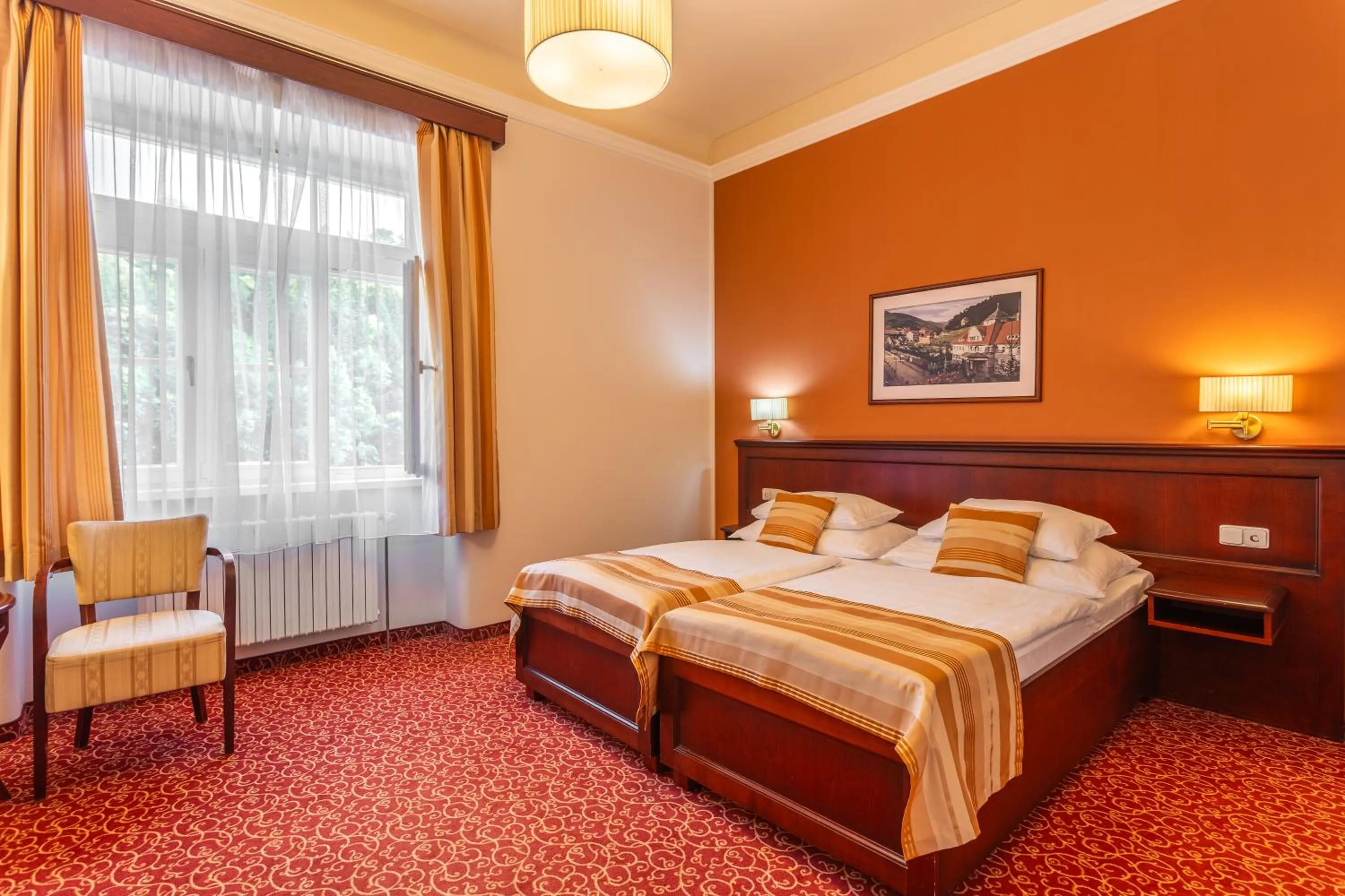 Bed in Hotel Radium Palace