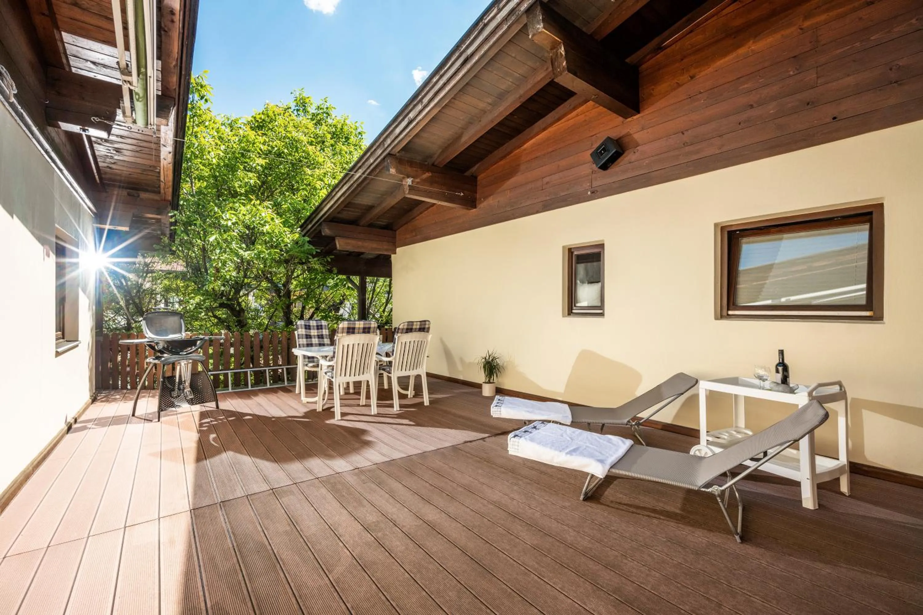 BBQ facilities in Ferienwohnung Hauser