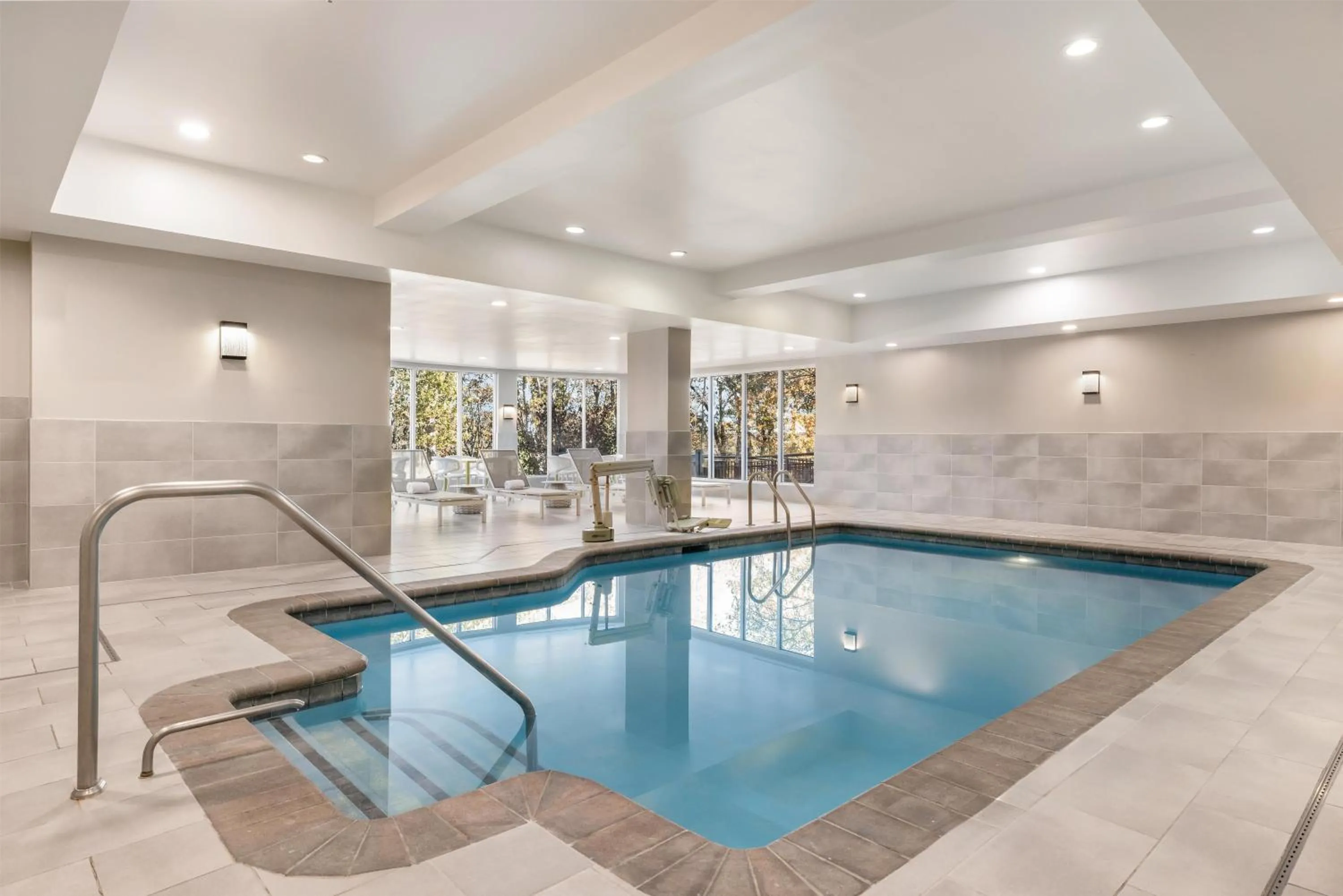 Pool view in Hilton Garden Inn Mystic/Groton