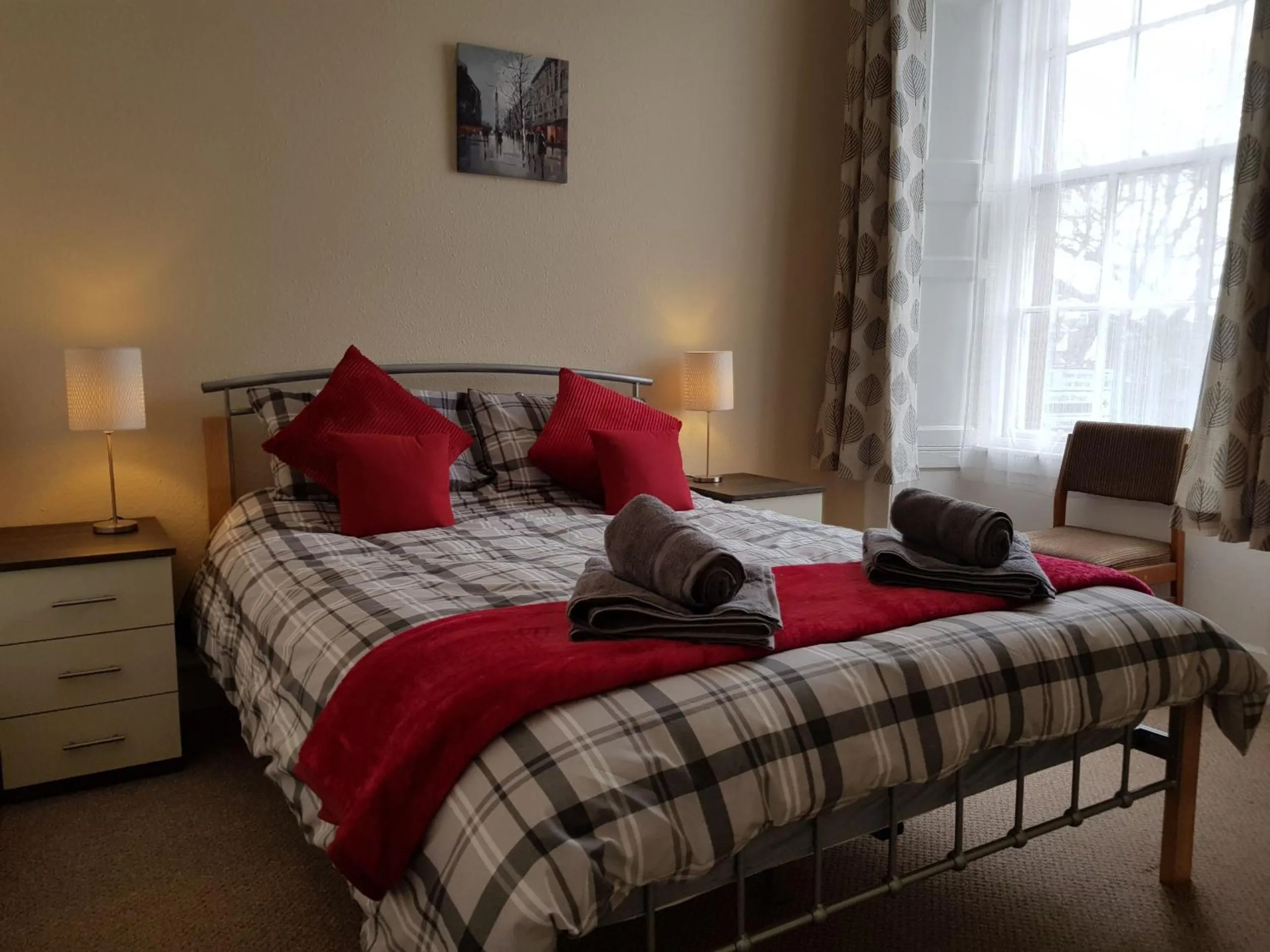 Bedroom, Bed in Charlotte Street 2 Bedroom Apartment