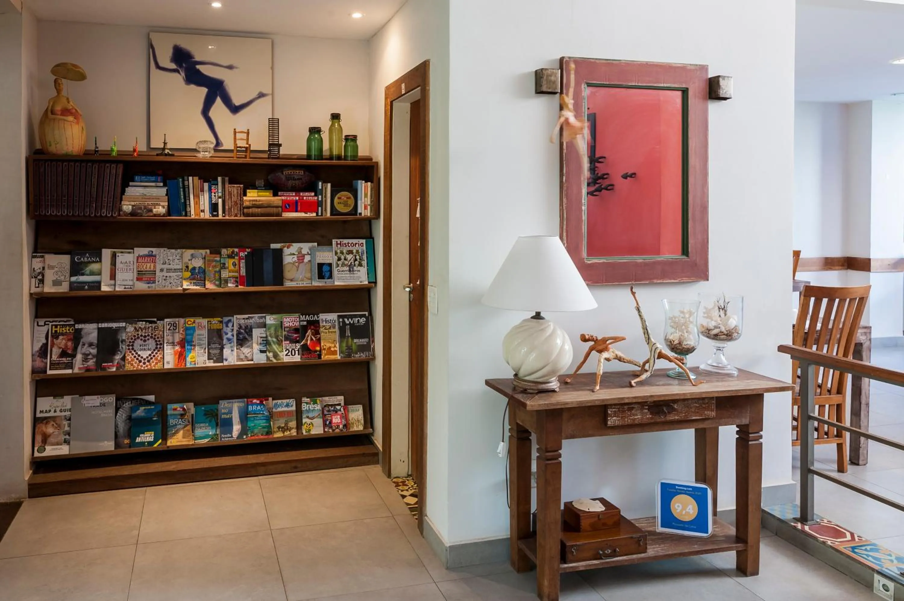 Library in Pousada da Cyssa