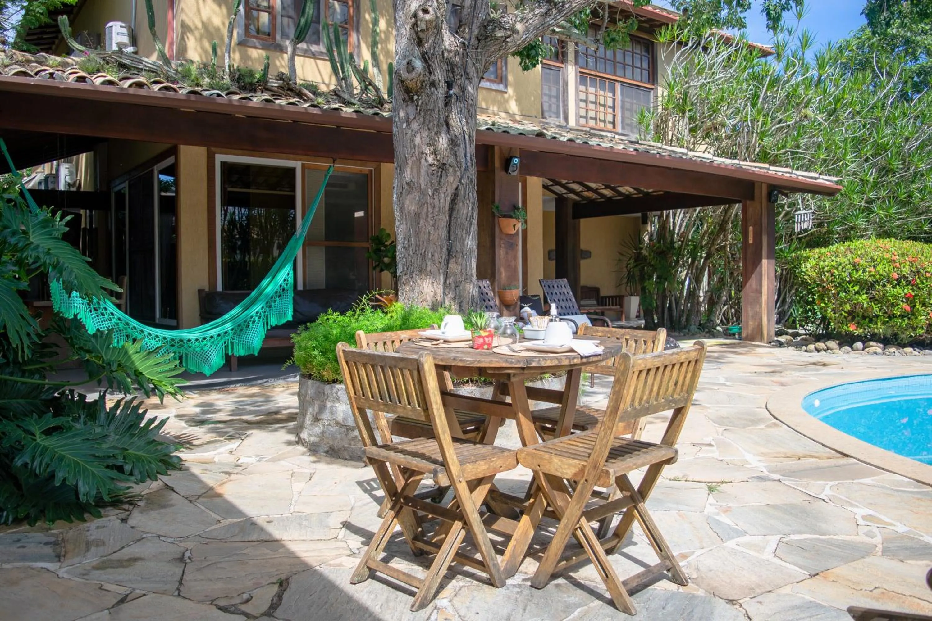 Patio in Pousada da Cyssa