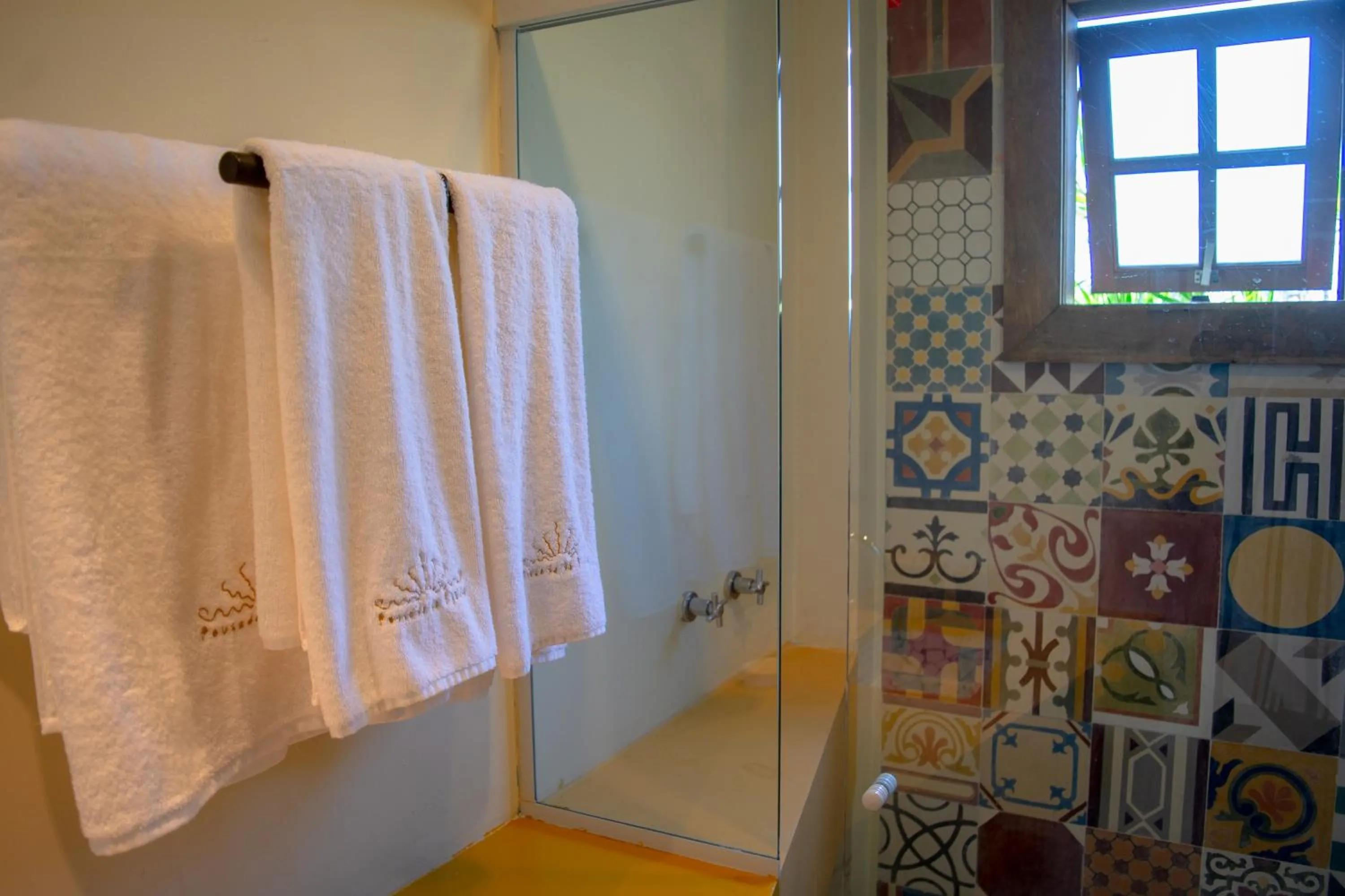 Bathroom in Pousada da Cyssa