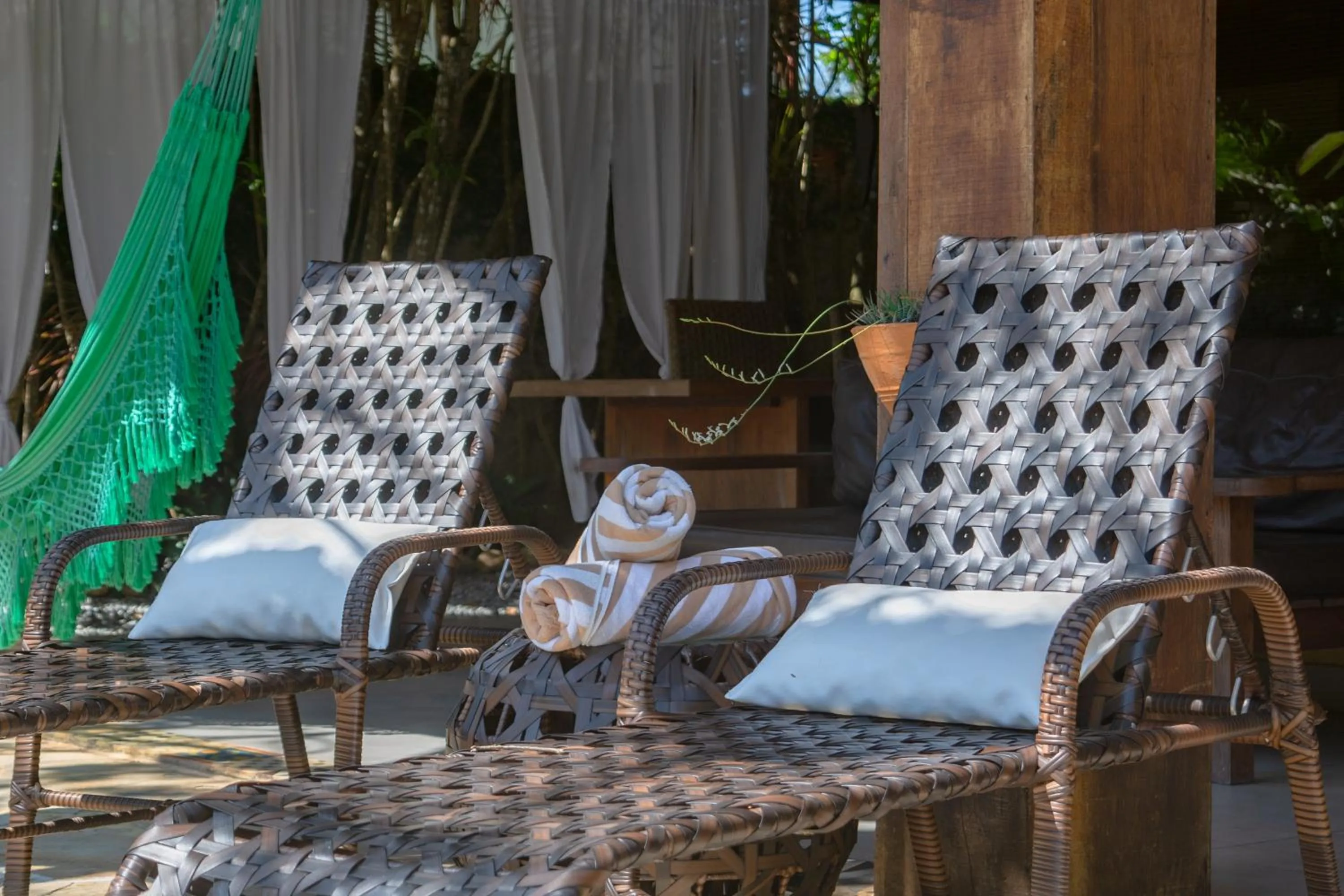 Patio in Pousada da Cyssa