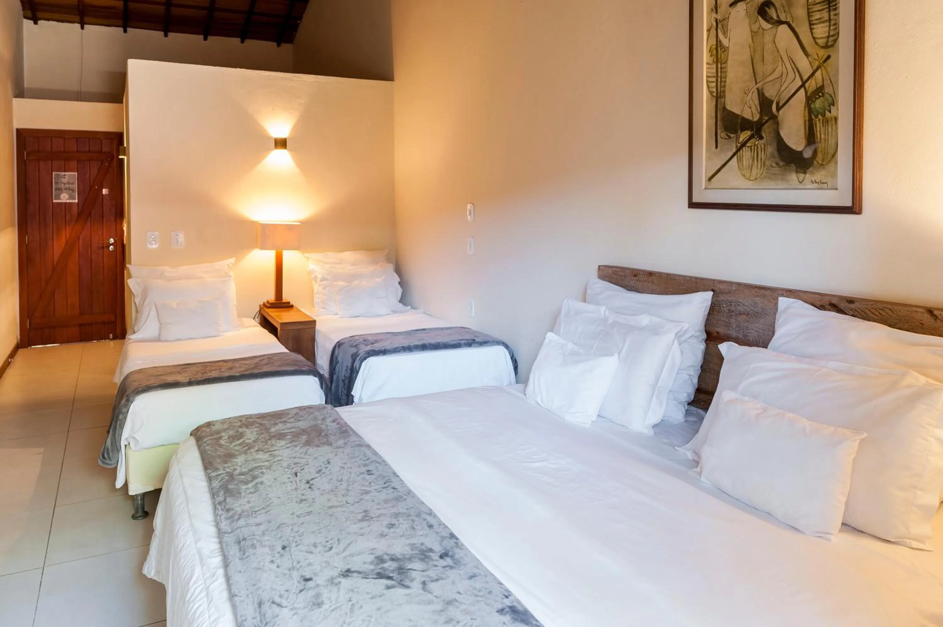 Patio, Bed in Pousada da Cyssa