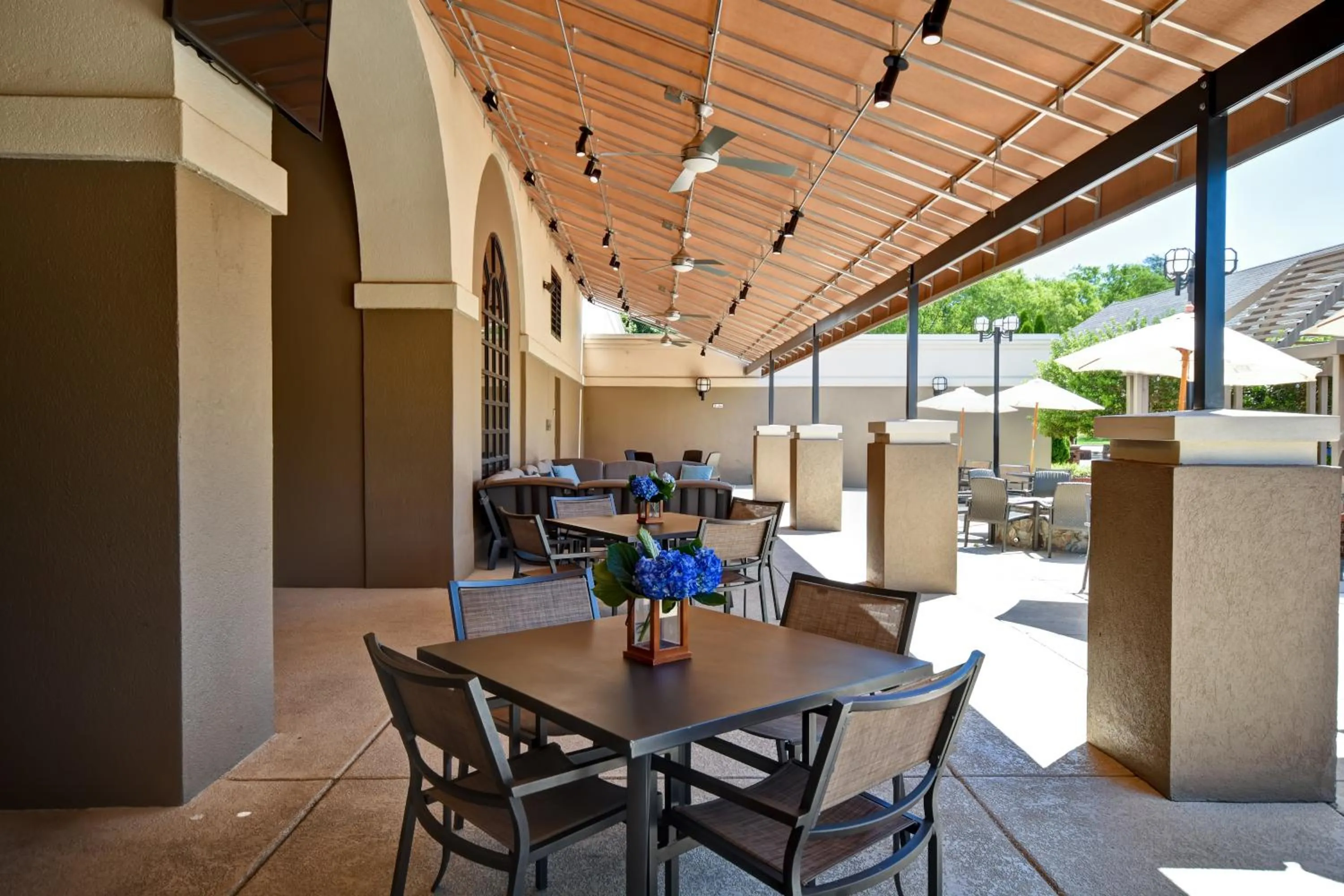 Patio in Embassy Suites Greenville Golf Resort & Conference Center