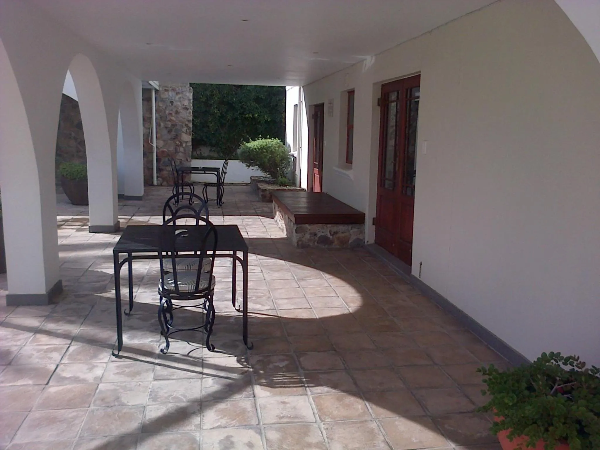 Patio in Pelagus Guest House
